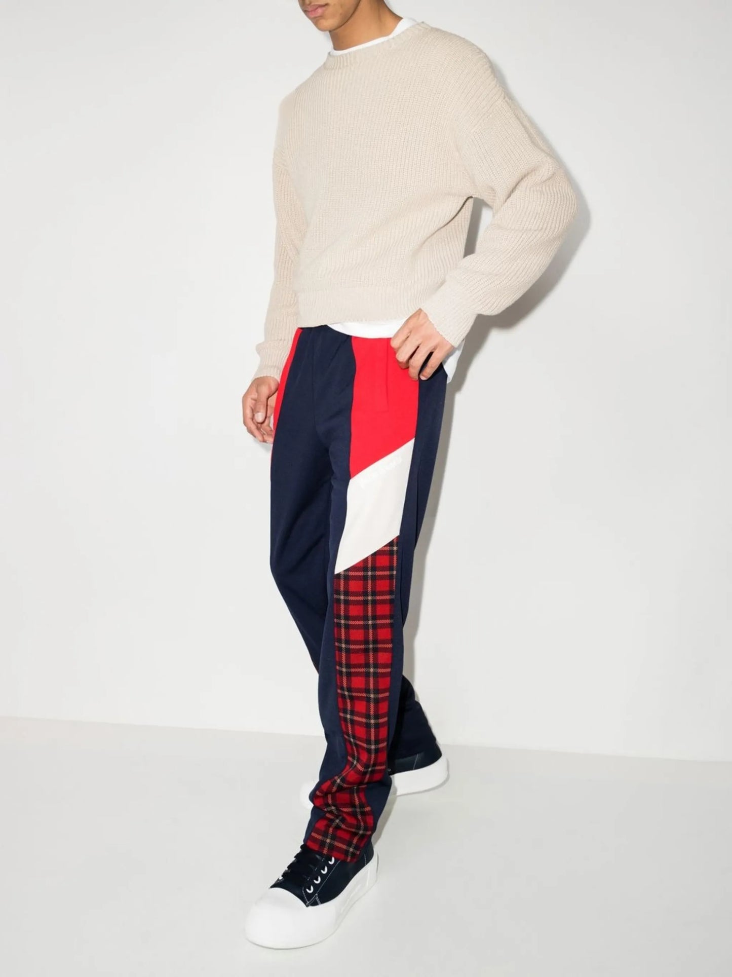 panelled track pants