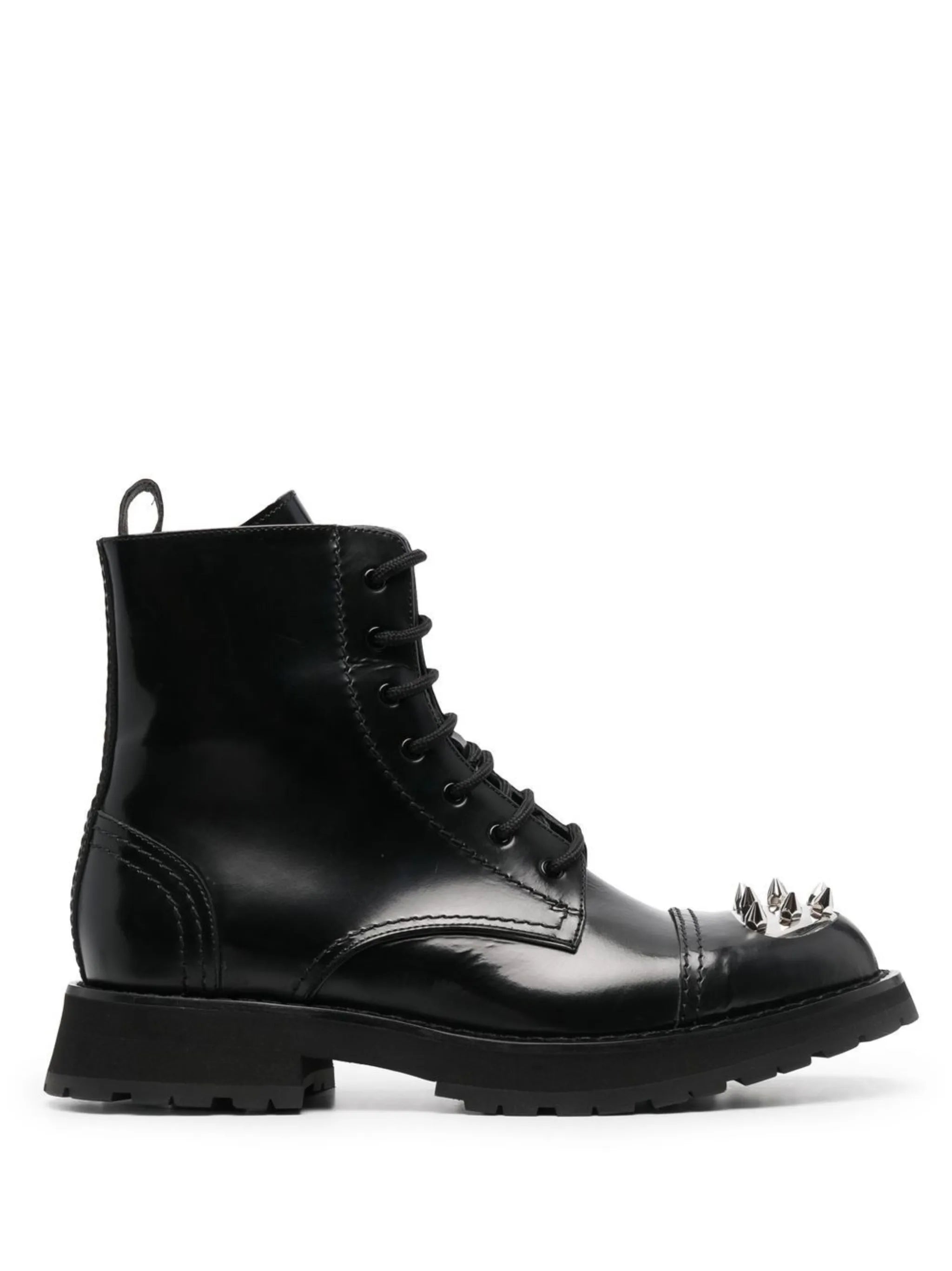 studded combat boots