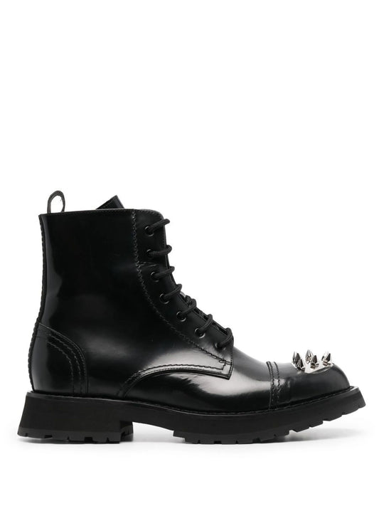 studded combat boots