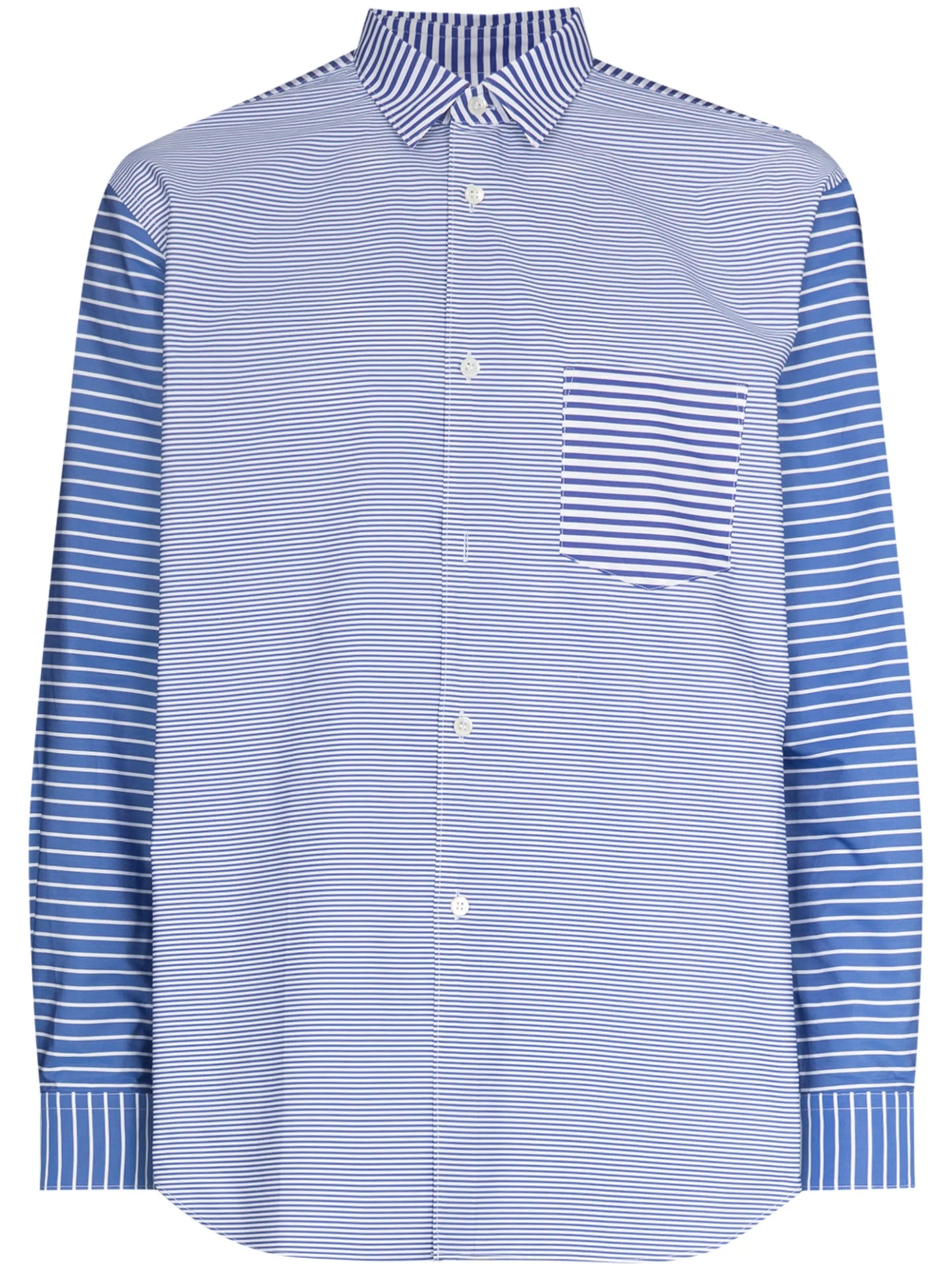 multi-stripe long-sleeve shirt