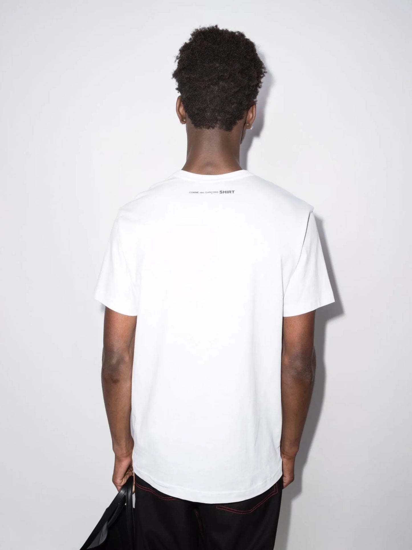 rear-logo cotton T-shirt