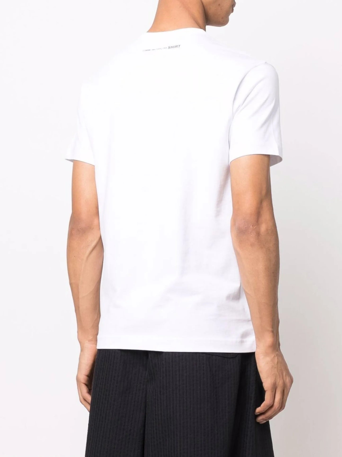 rear-logo cotton T-shirt
