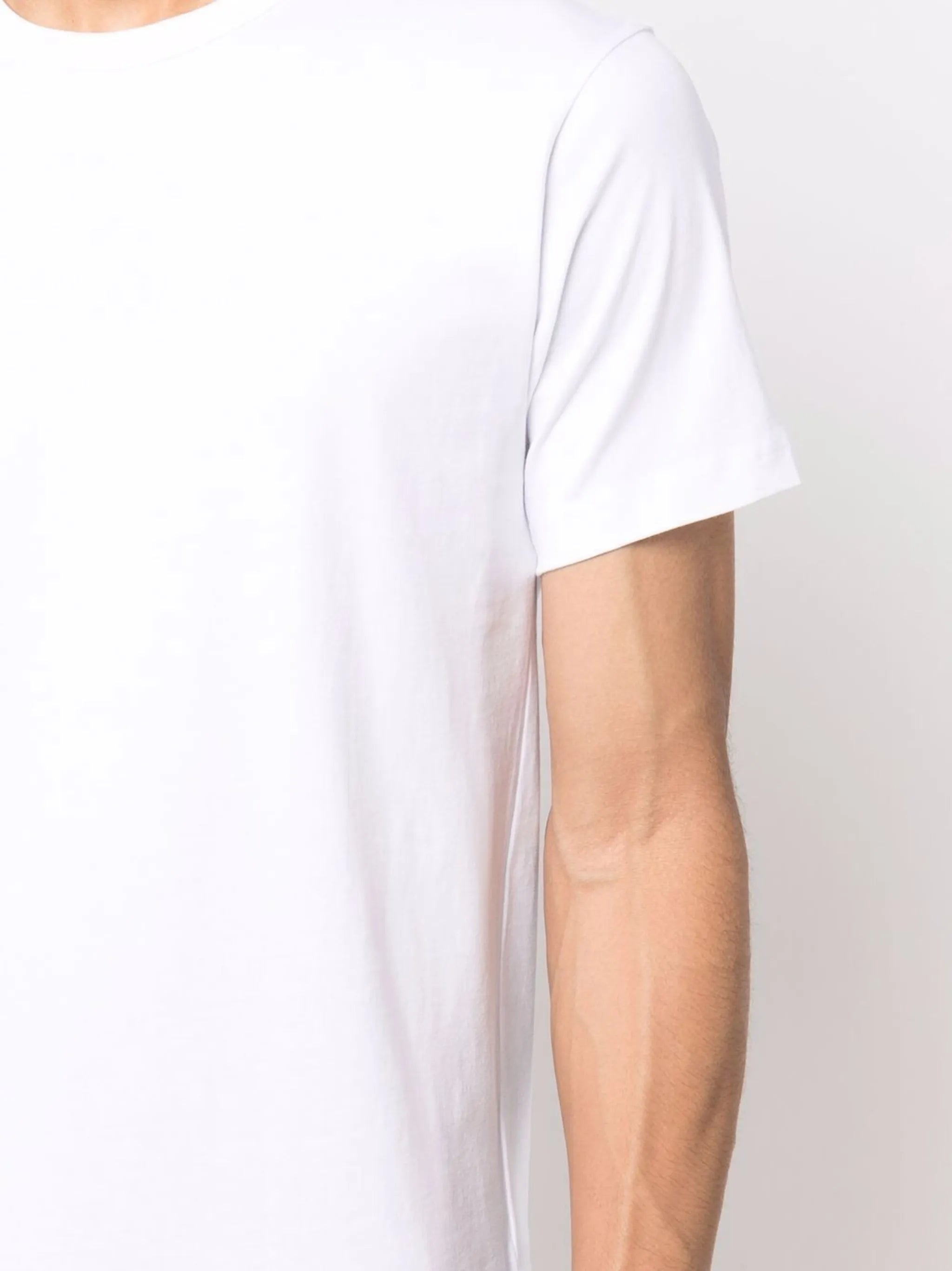 rear-logo cotton T-shirt