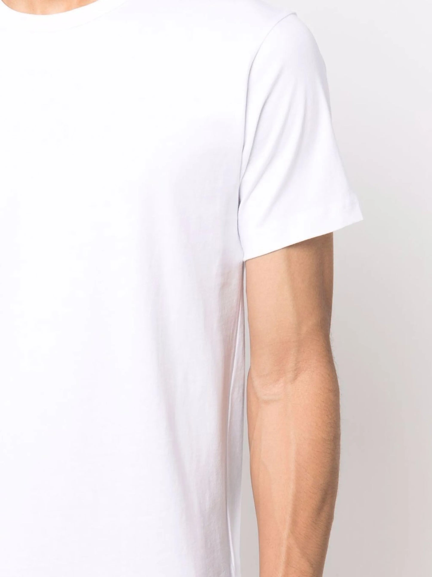 rear-logo cotton T-shirt