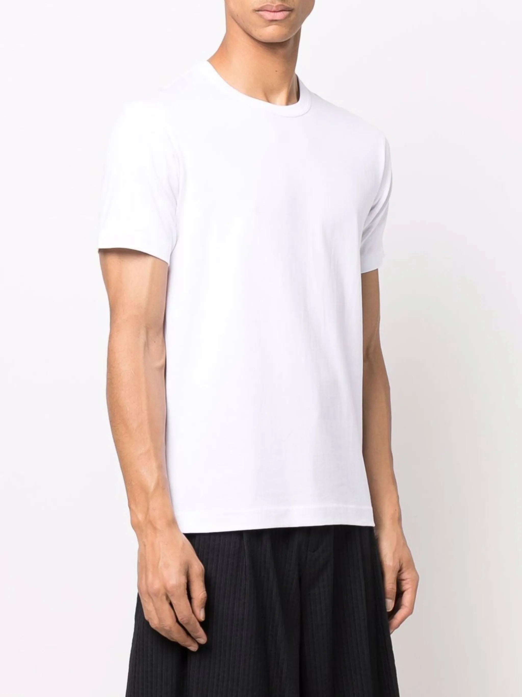 rear-logo cotton T-shirt