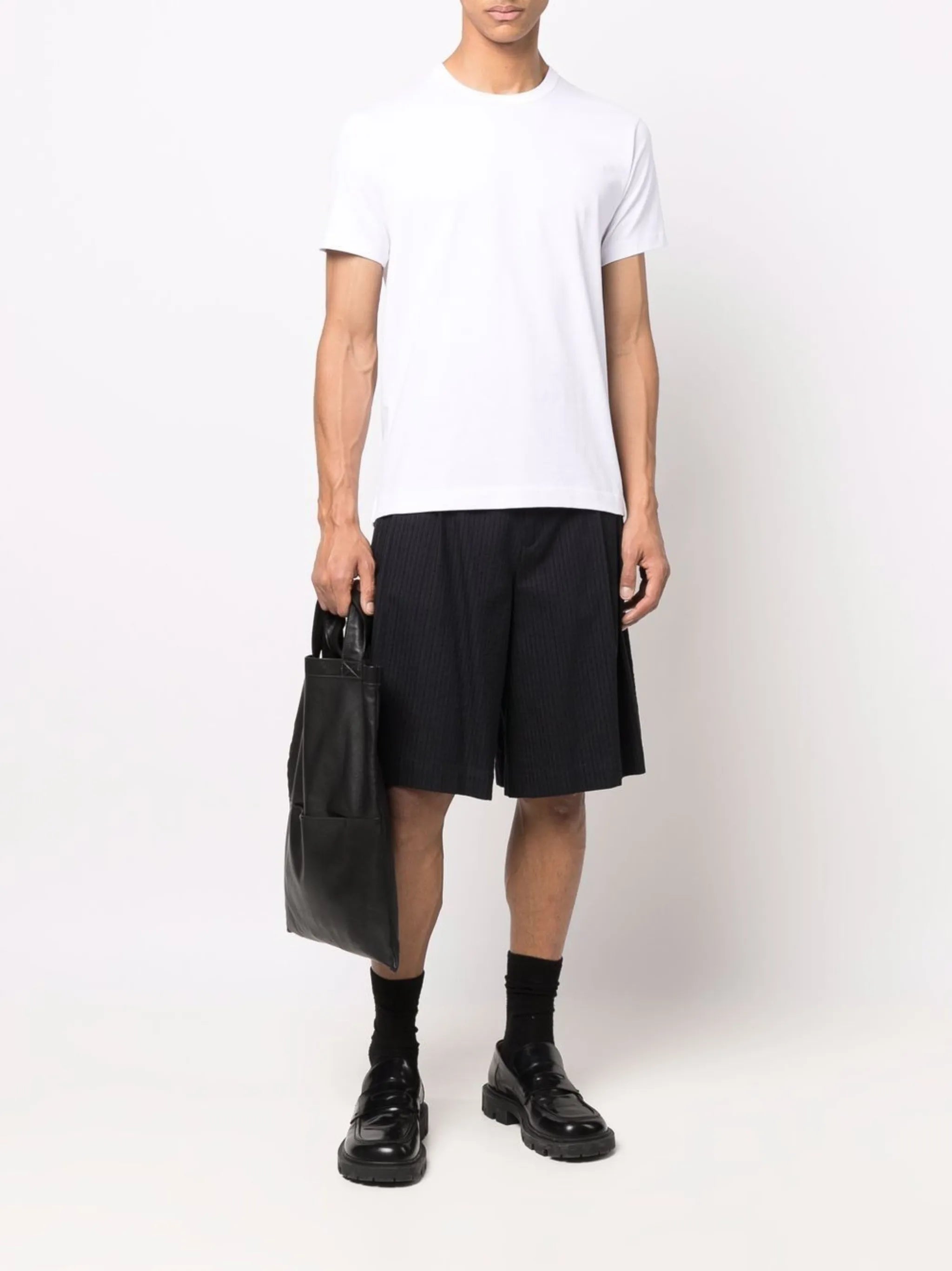 rear-logo cotton T-shirt