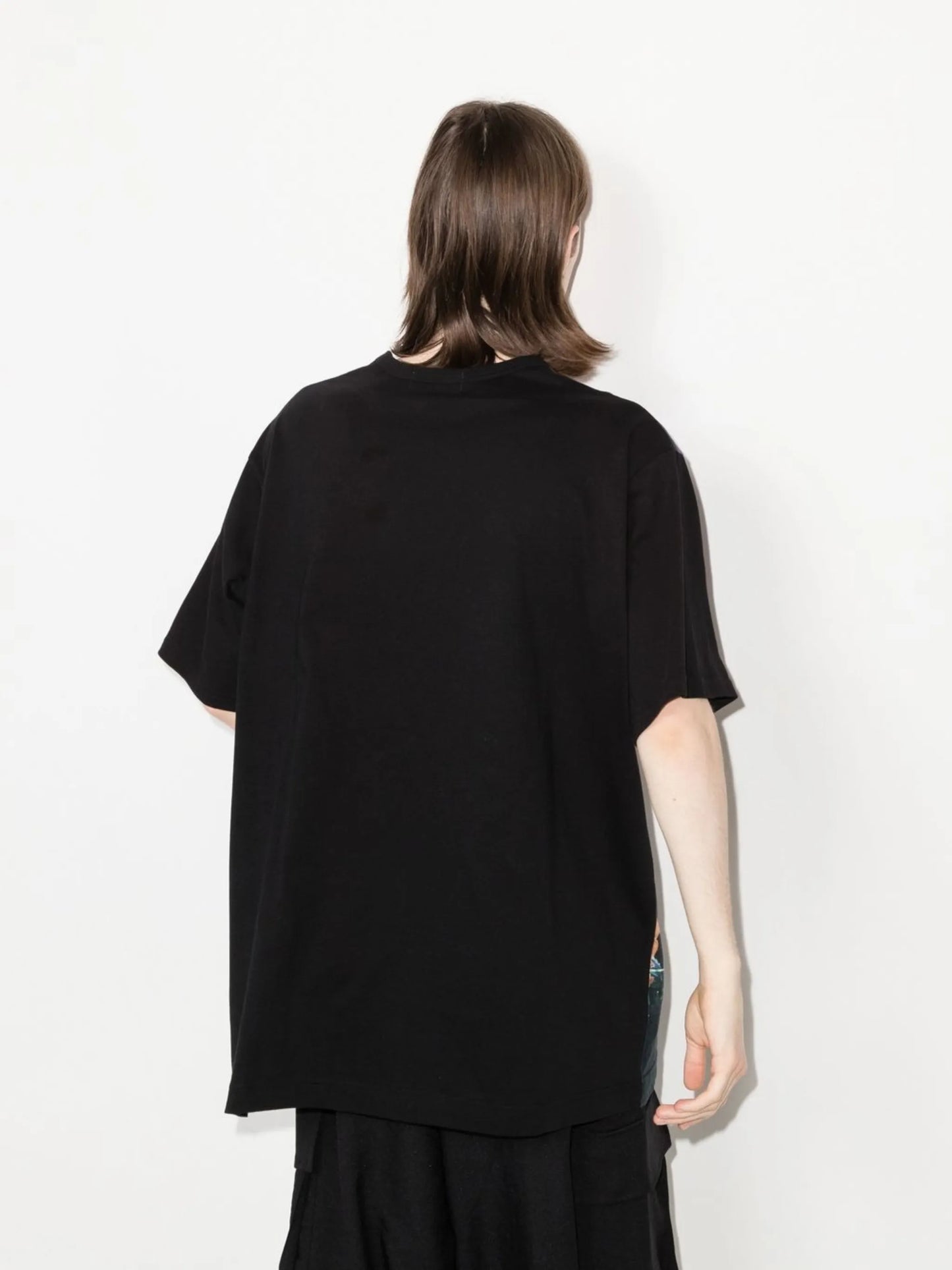 floral-print short-sleeved T-shirt