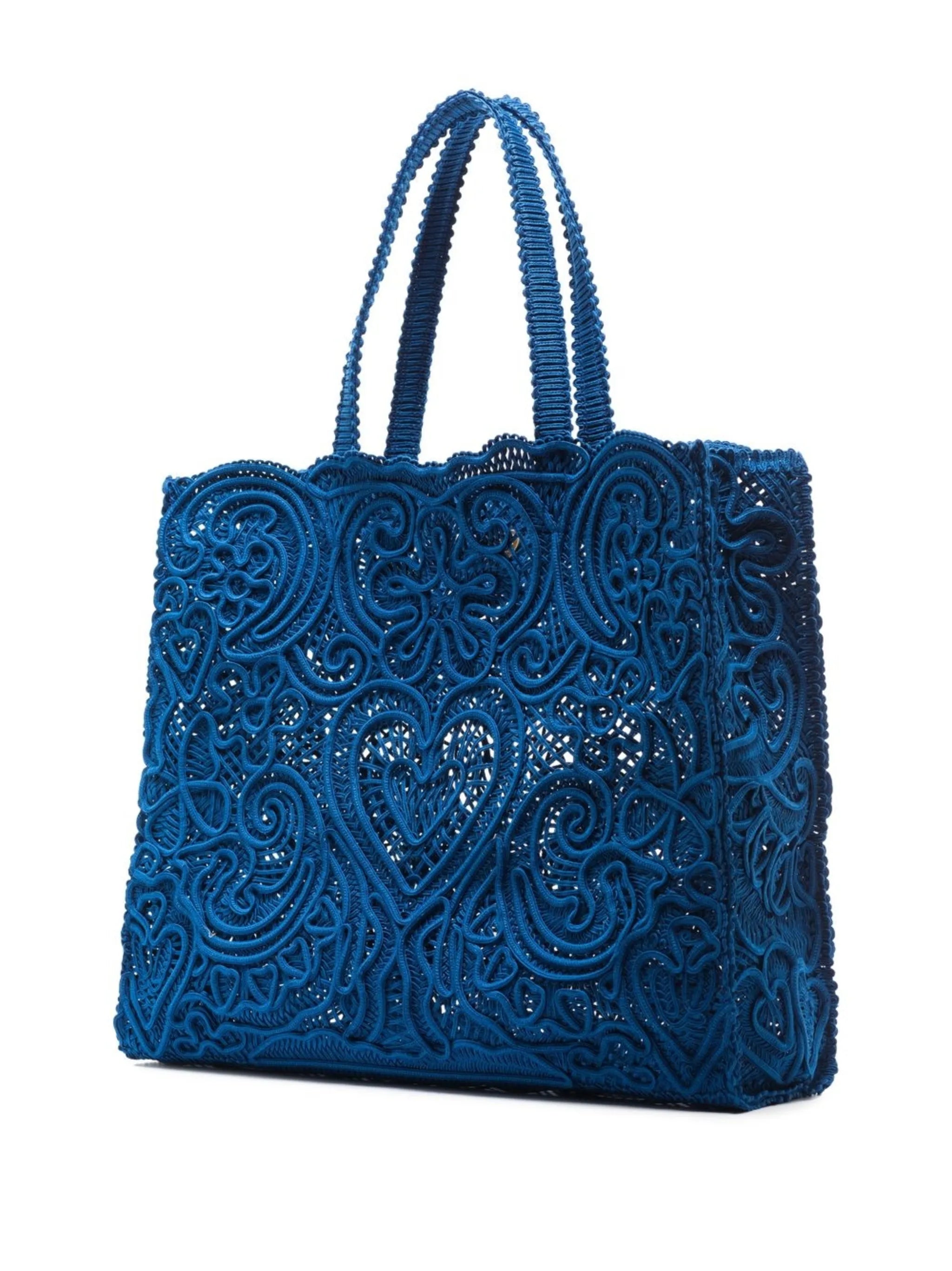 large Beatrice cordonetto-lace tote bag