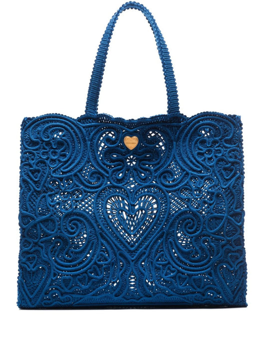 large Beatrice cordonetto-lace tote bag