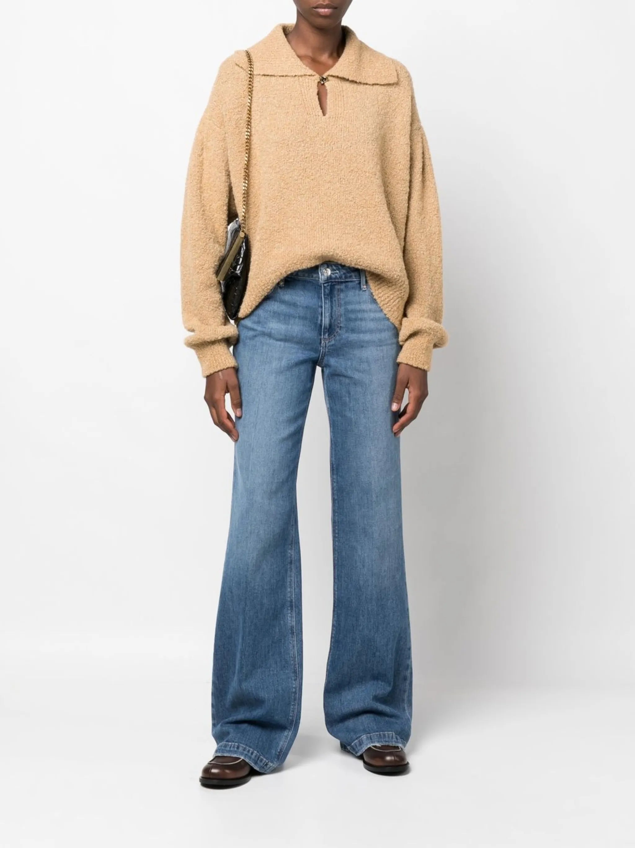 flared denim jeans