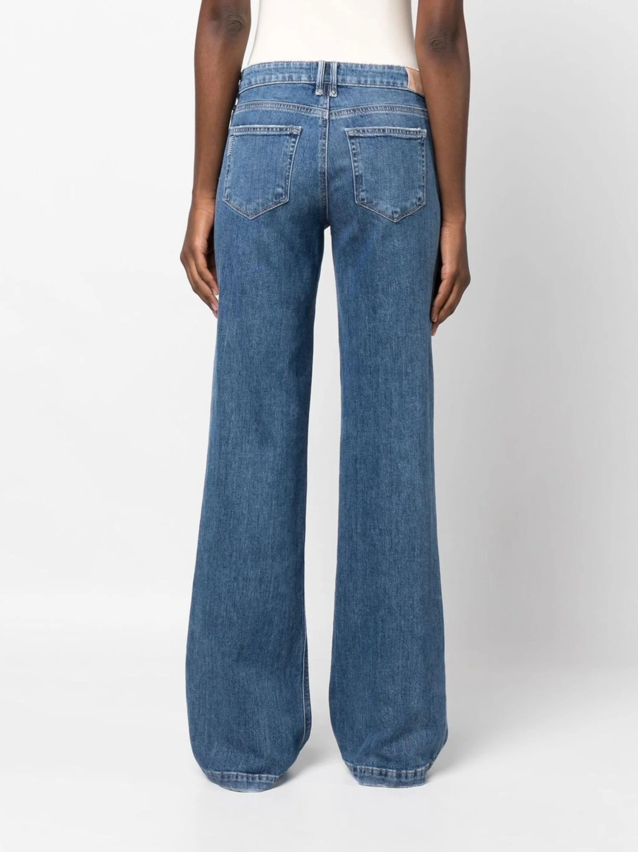 flared denim jeans