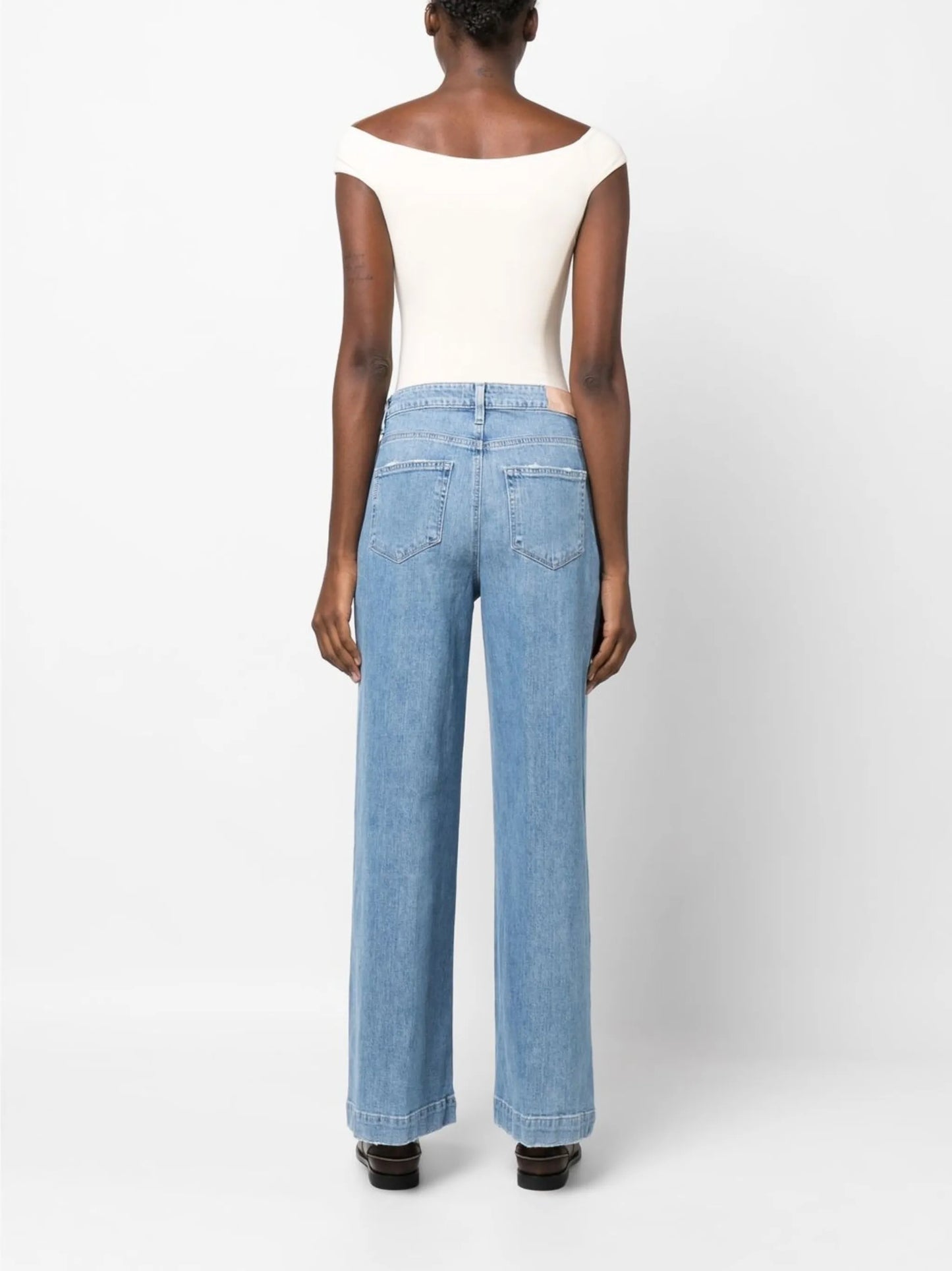 flared denim jeans