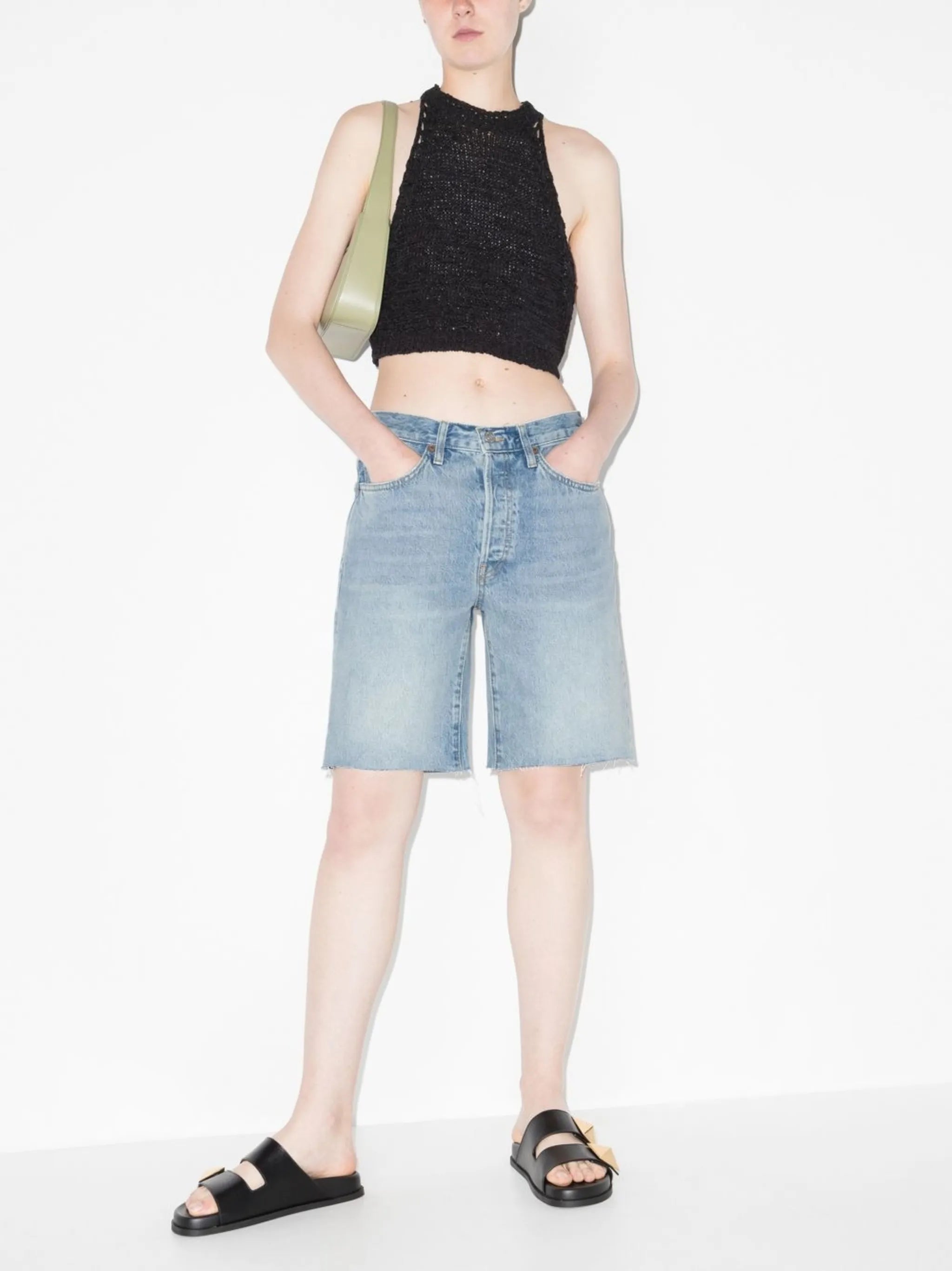 90's comfy denim shorts