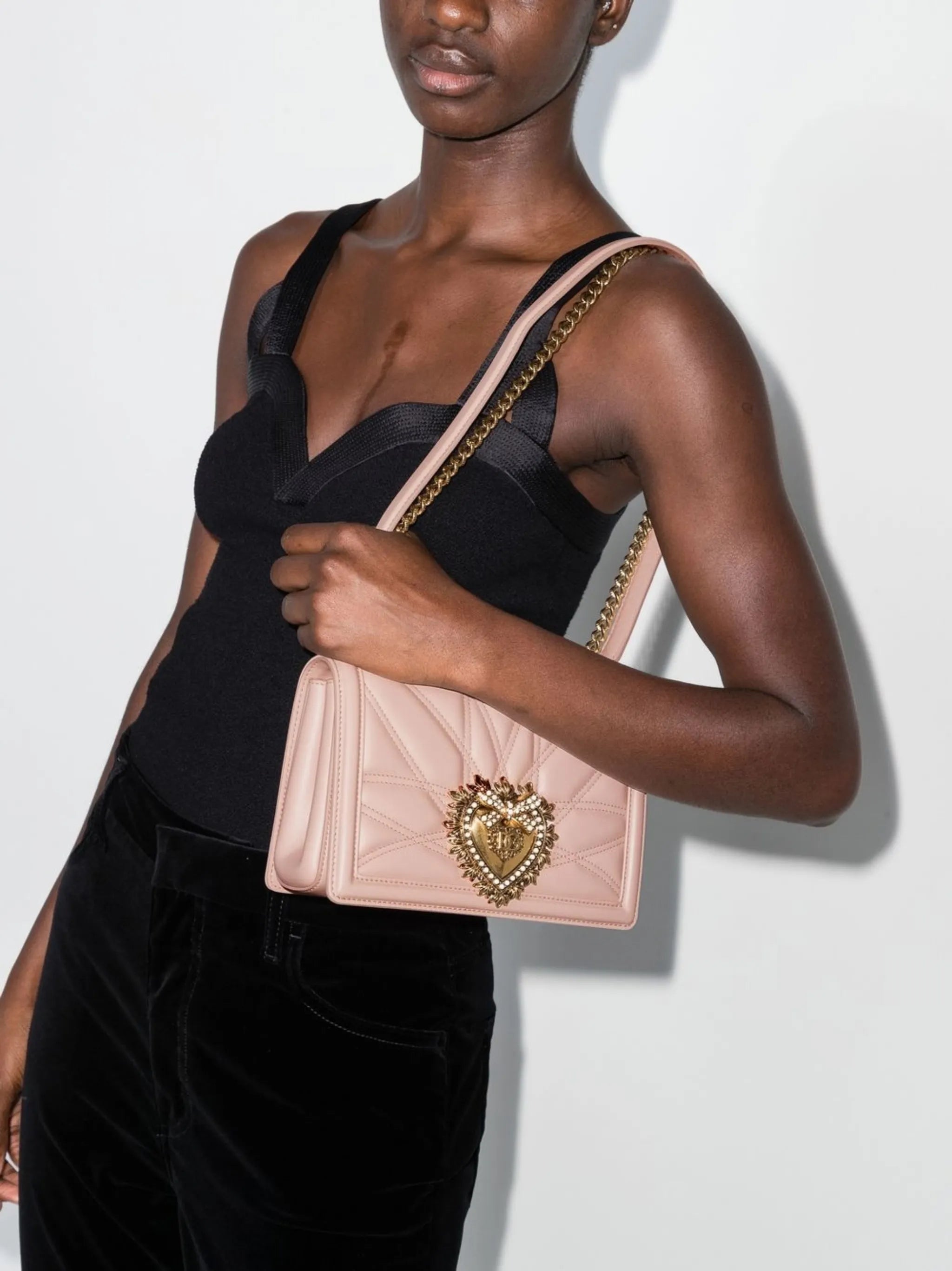 medium Devotion quilted shoulder bag