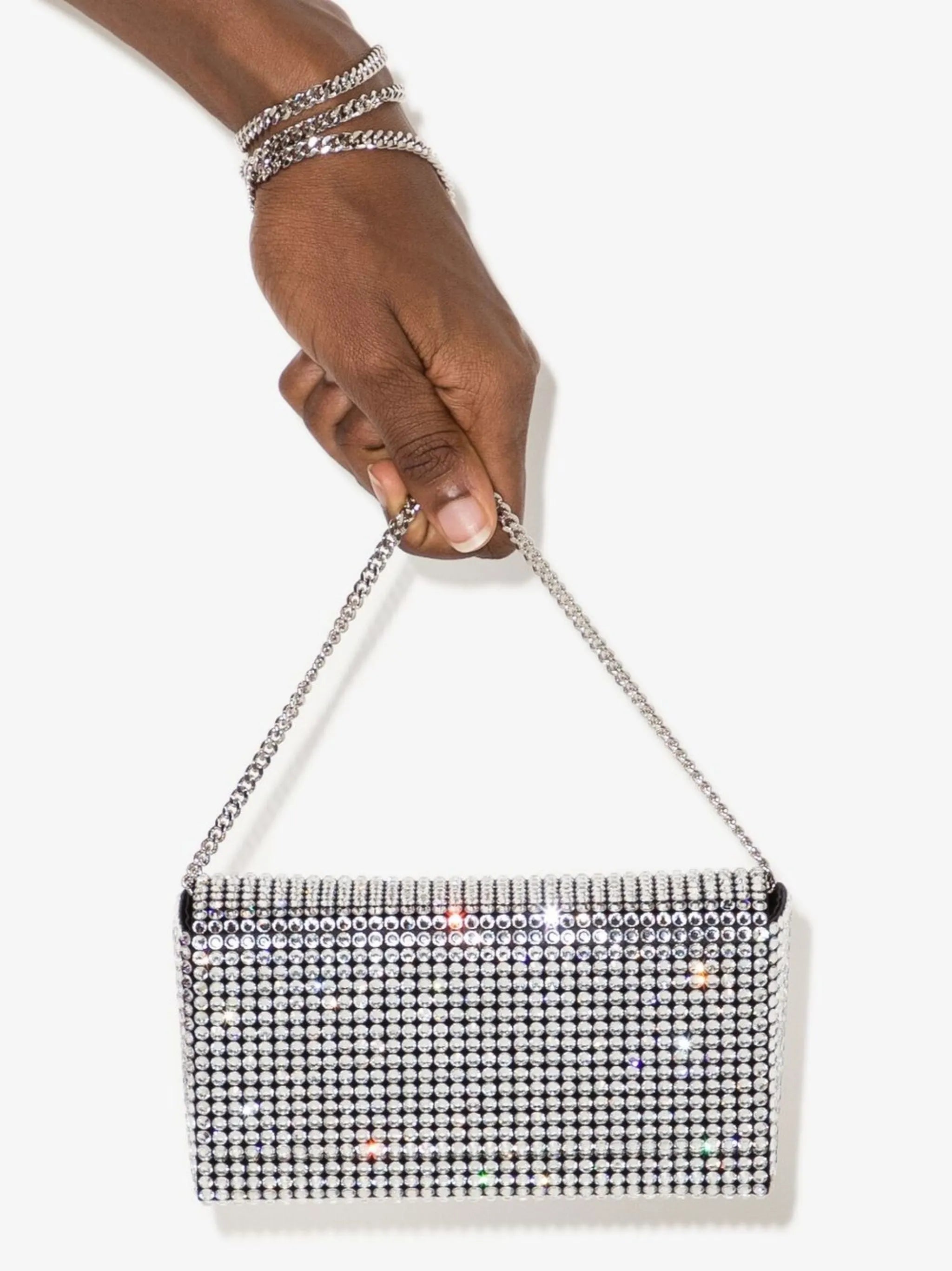 Superamina Paloma crystal-embellished clutch bag