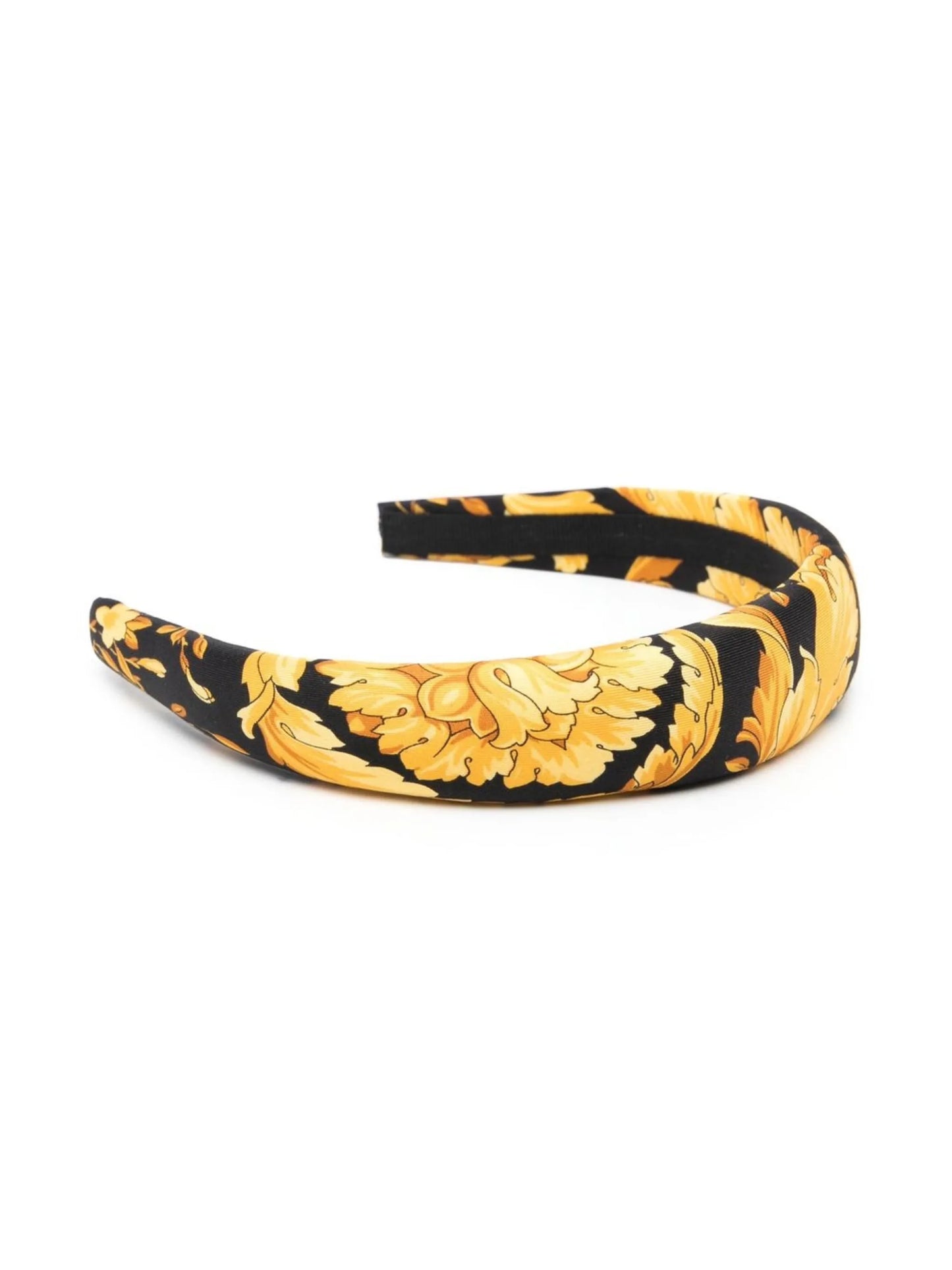 Barocco-print silk hairband