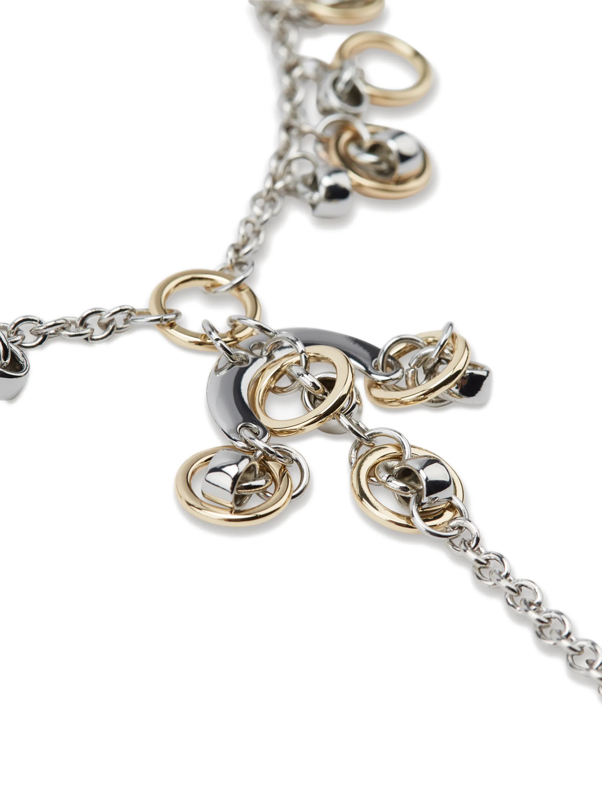 ring-charm silver necklace