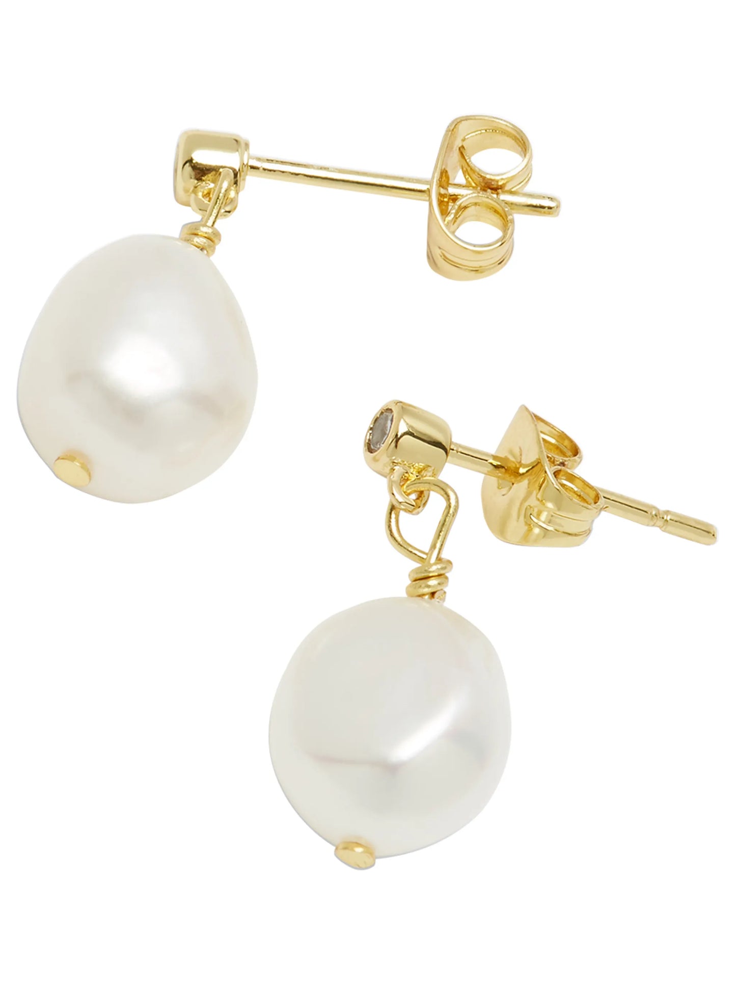 pearl drop earrings