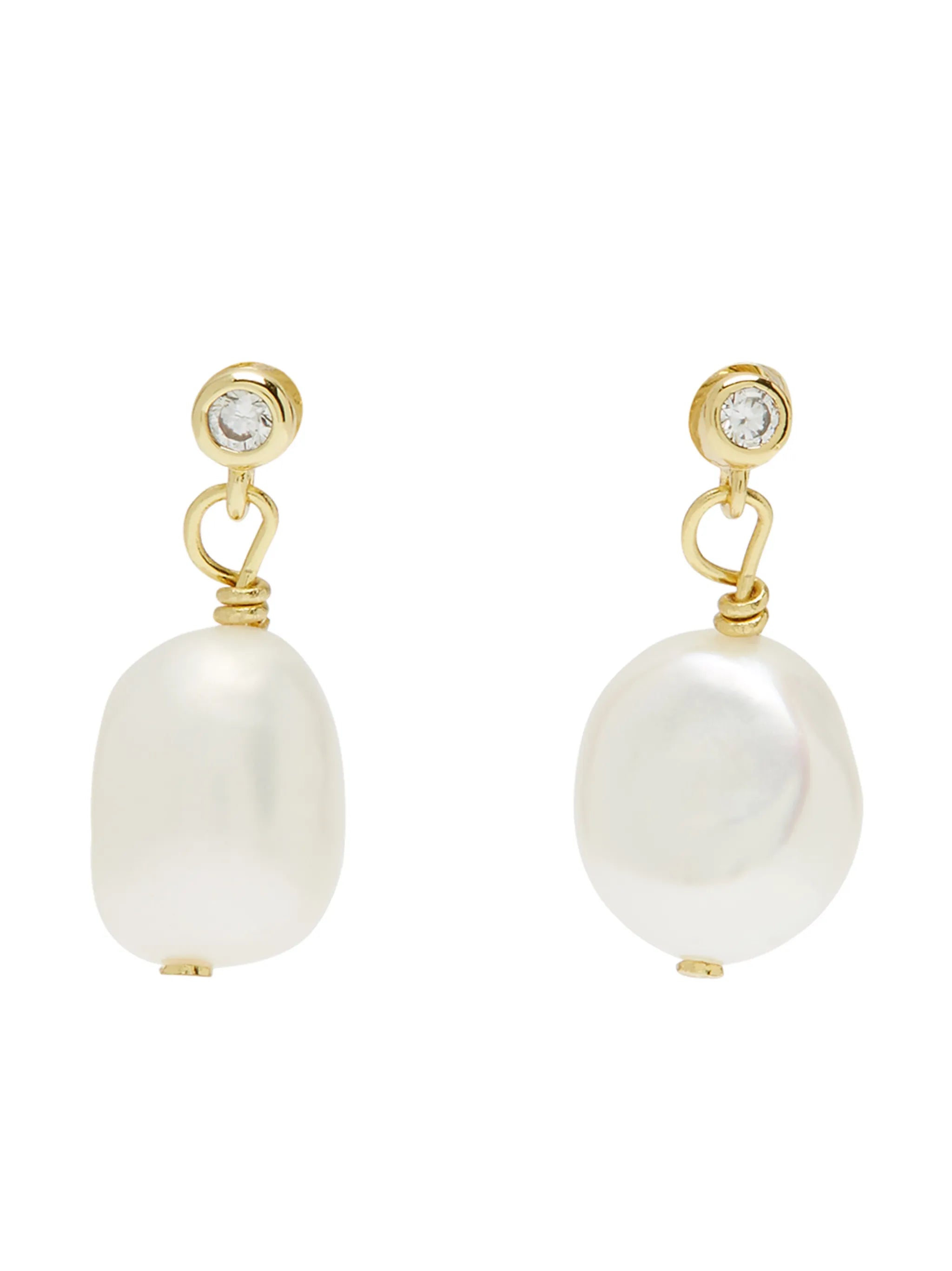 pearl drop earrings