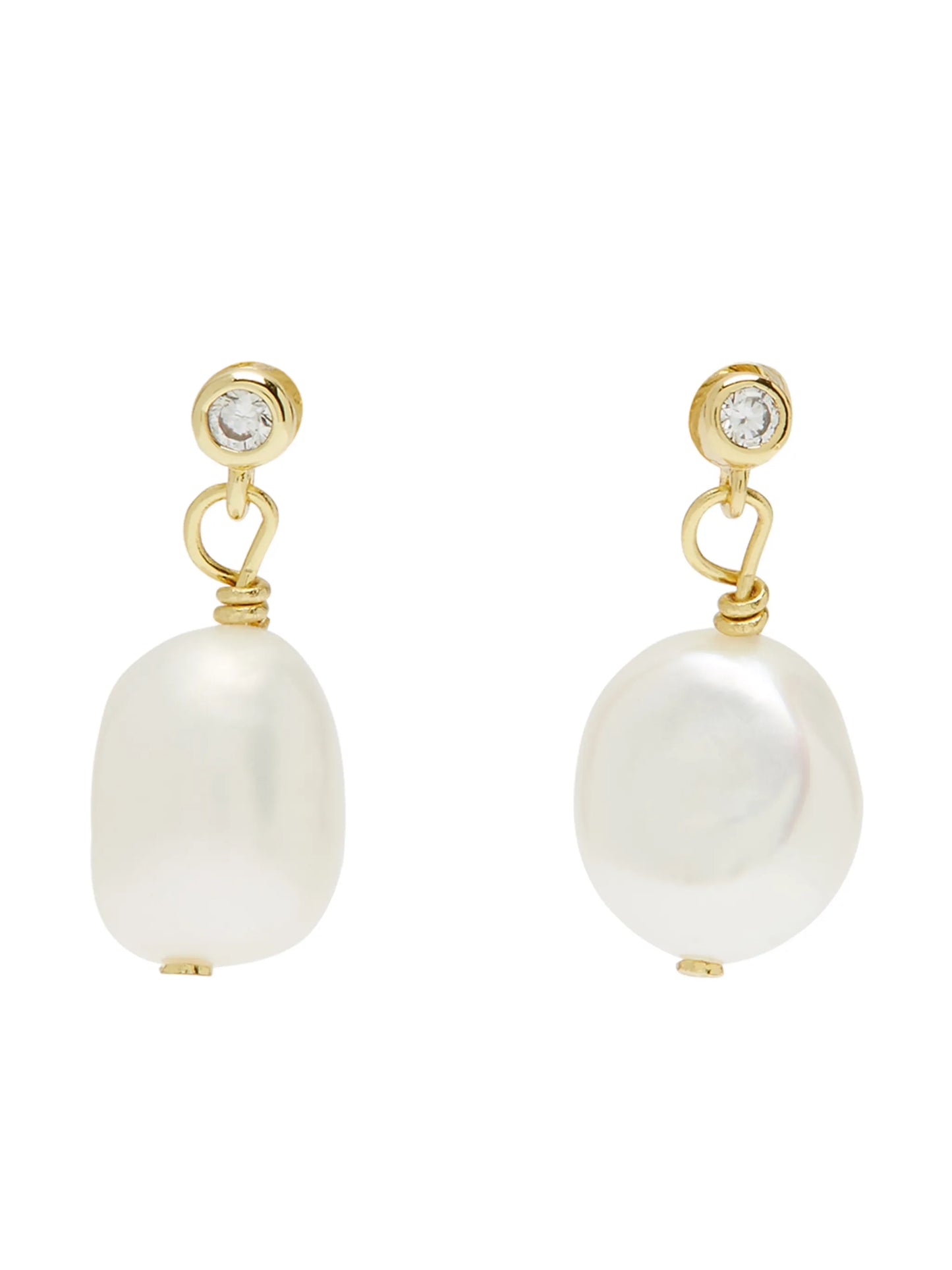 pearl drop earrings