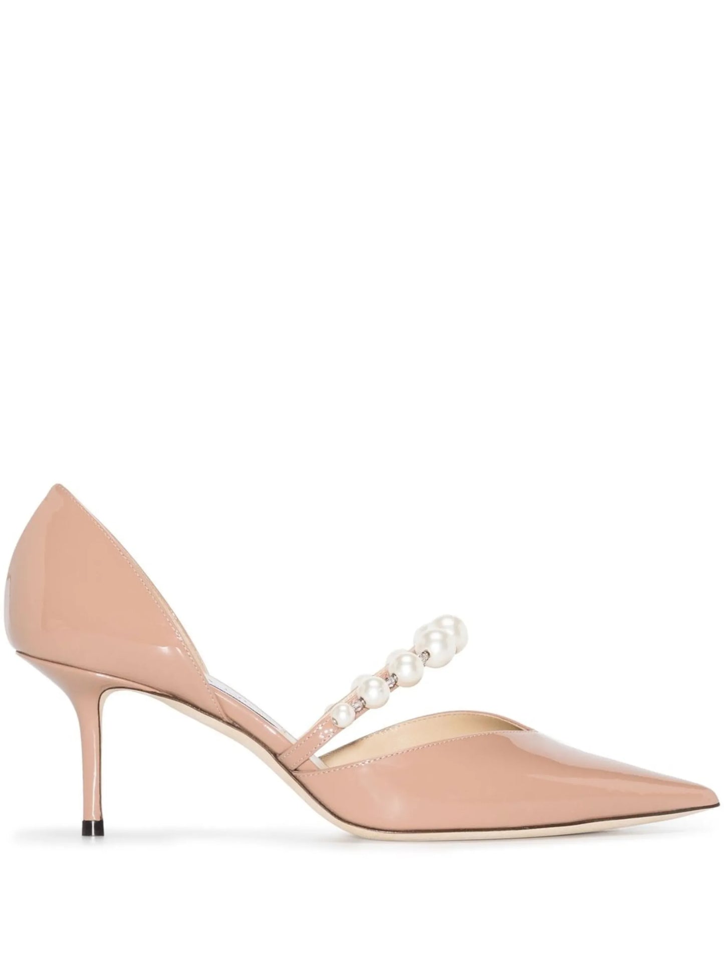 Aurelie 65mm pearl-embellished pumps