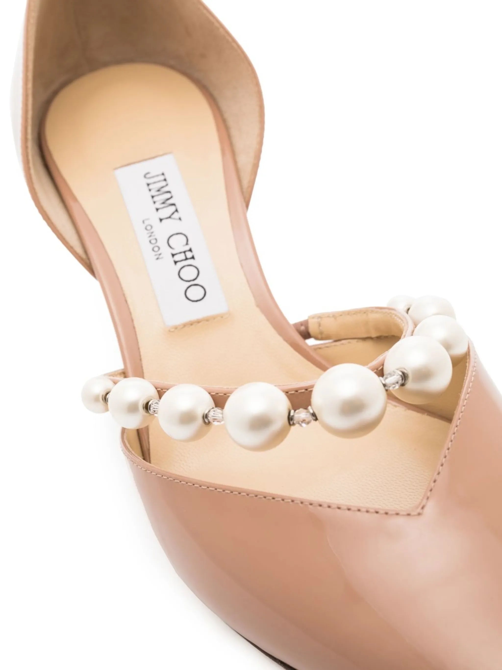 Aurelie 65mm pearl-embellished pumps