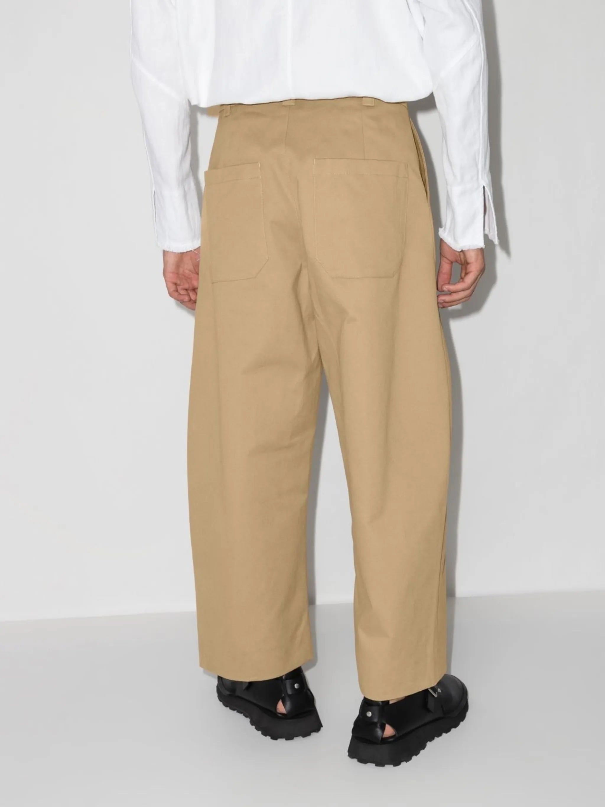 cropped wide-leg trousers