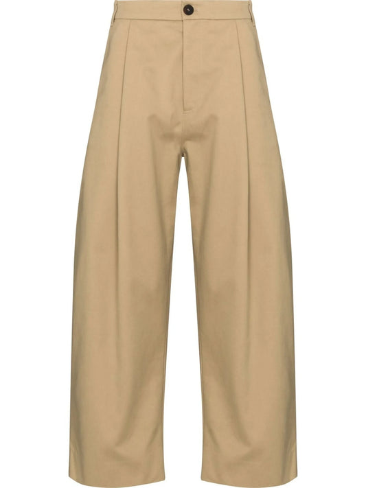 cropped wide-leg trousers