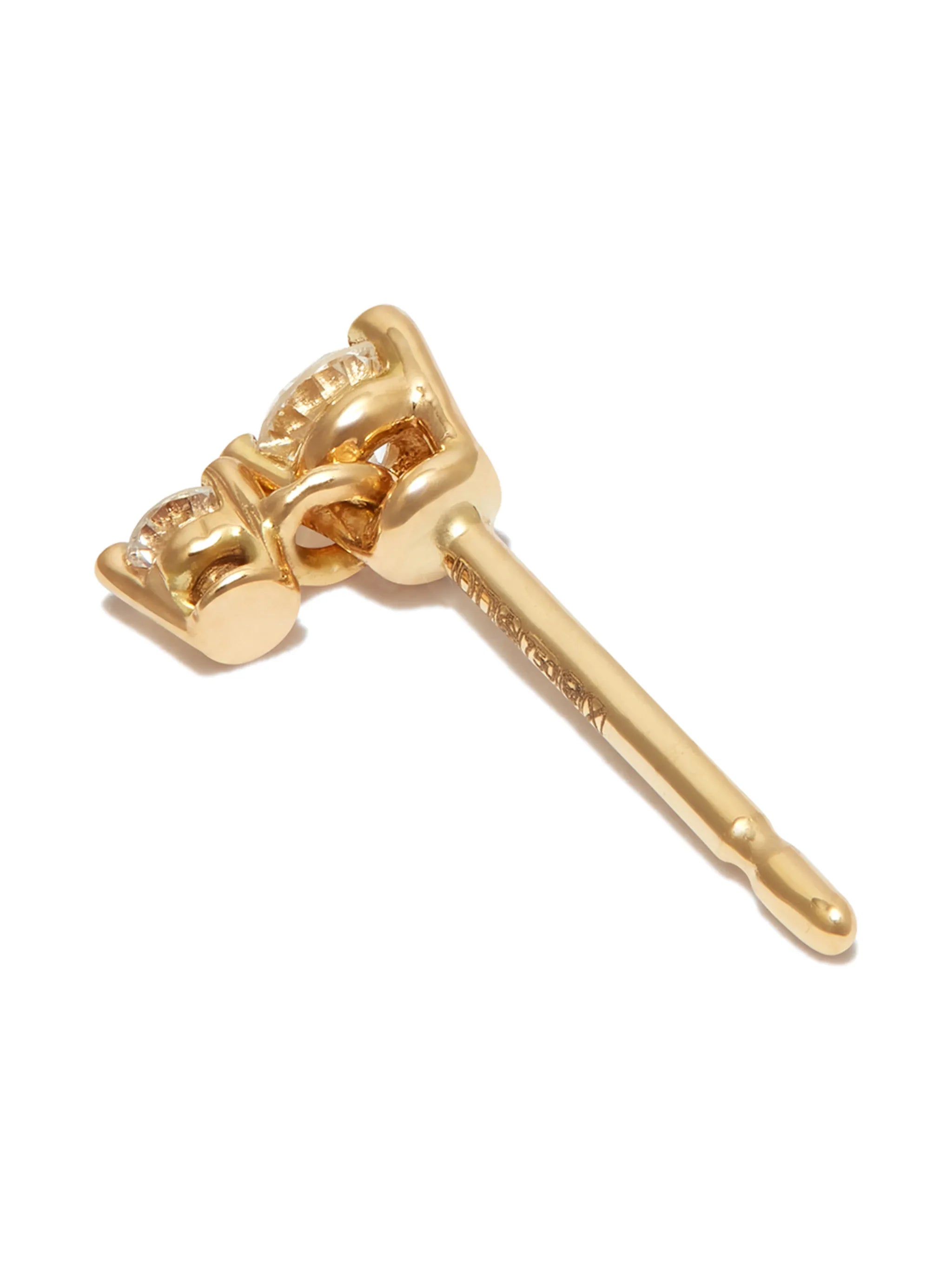 18kt yellow gold Dancing Diamonds single stud earring