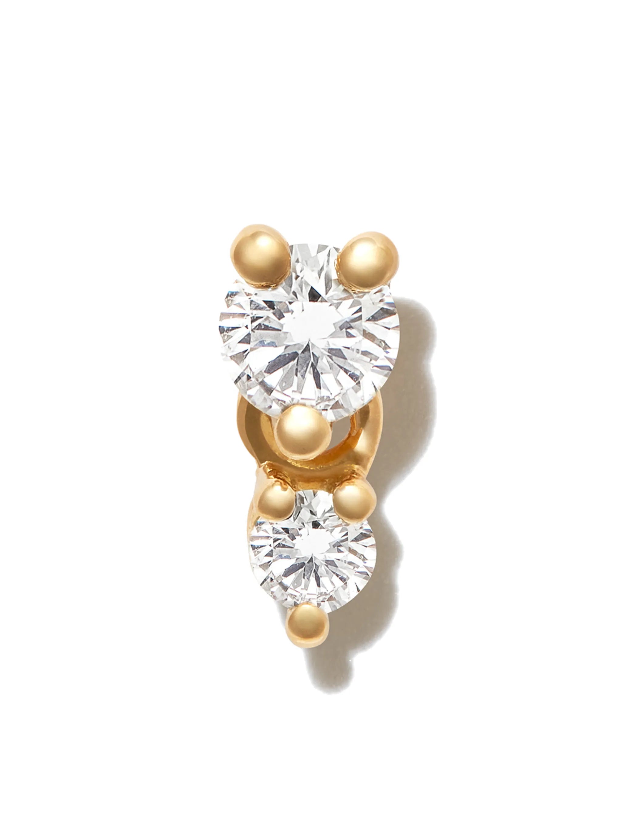 18kt yellow gold Dancing Diamonds single stud earring