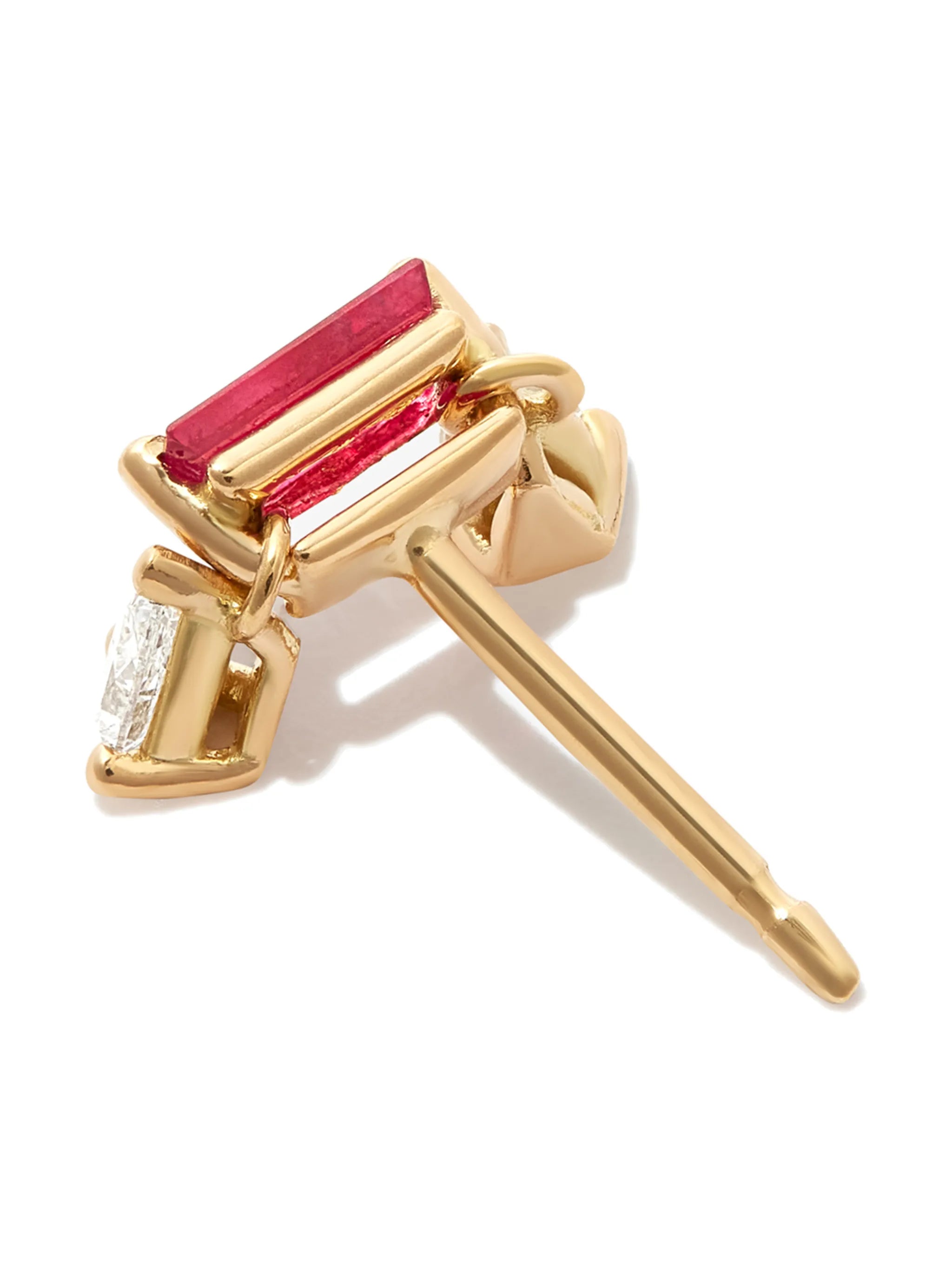 18kt yellow gold Dancing Diamonds single stud earring