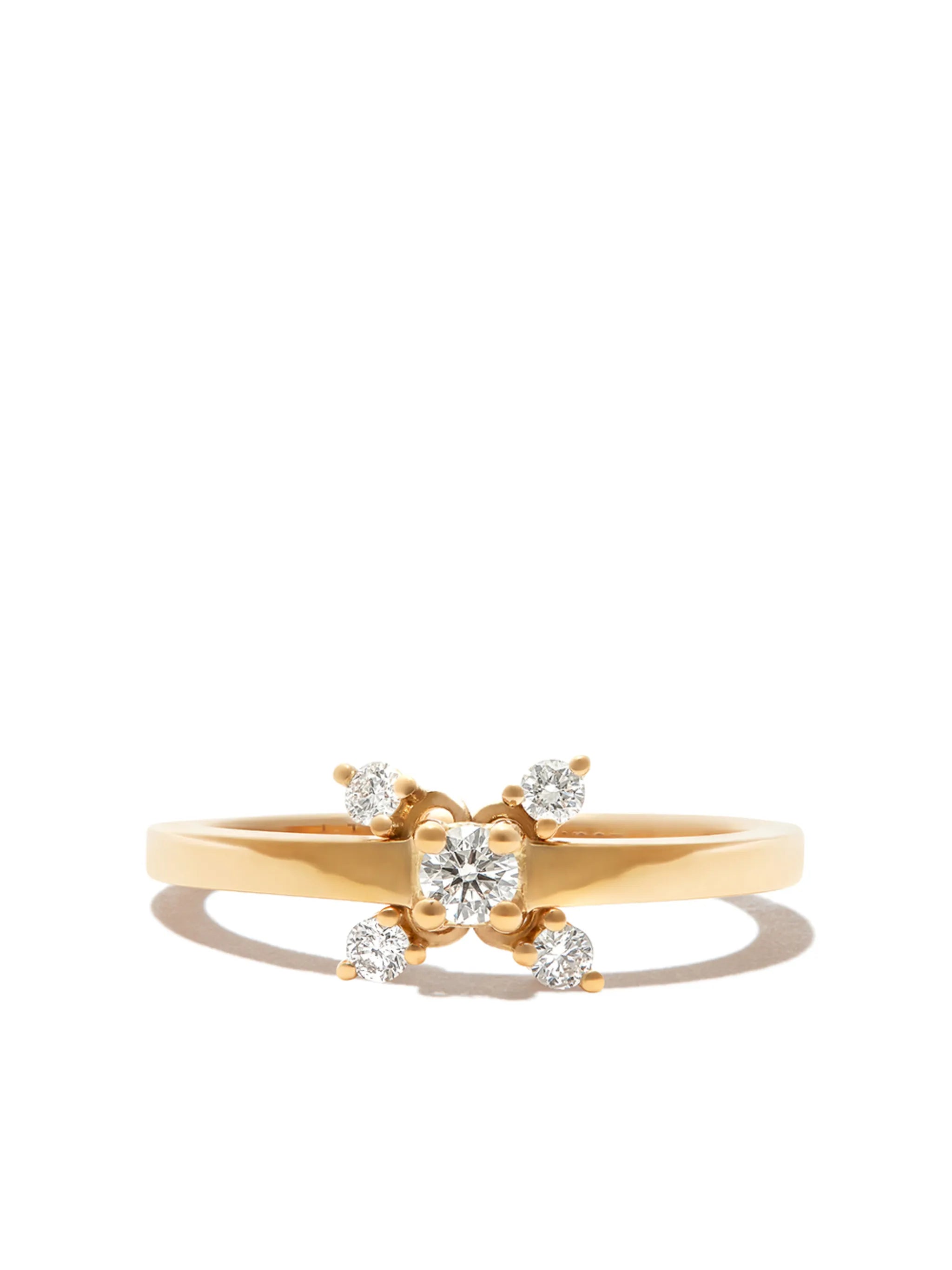 18kt yellow gold Dancing Diamonds ring