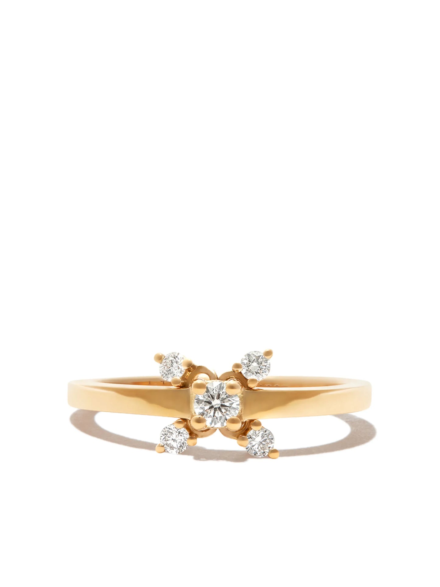 18kt yellow gold Dancing Diamonds ring