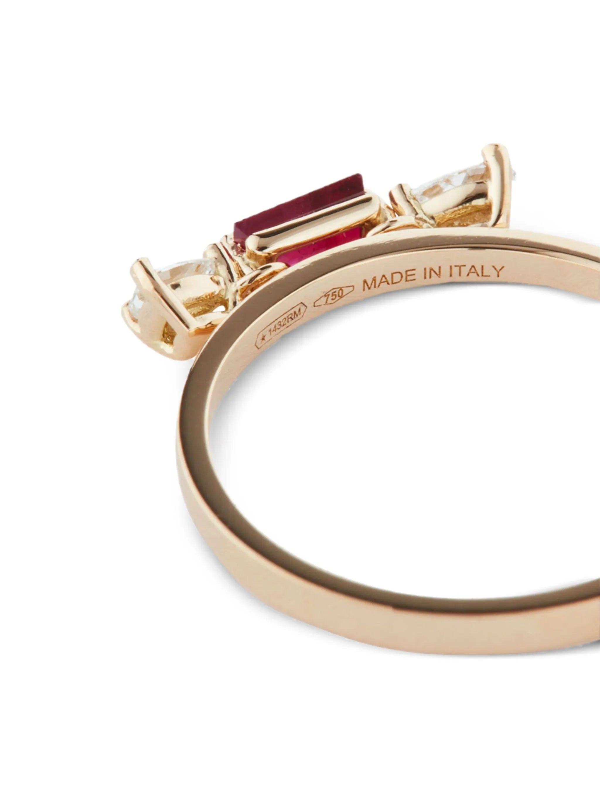 18kt yellow gold Dancing Diamonds ring