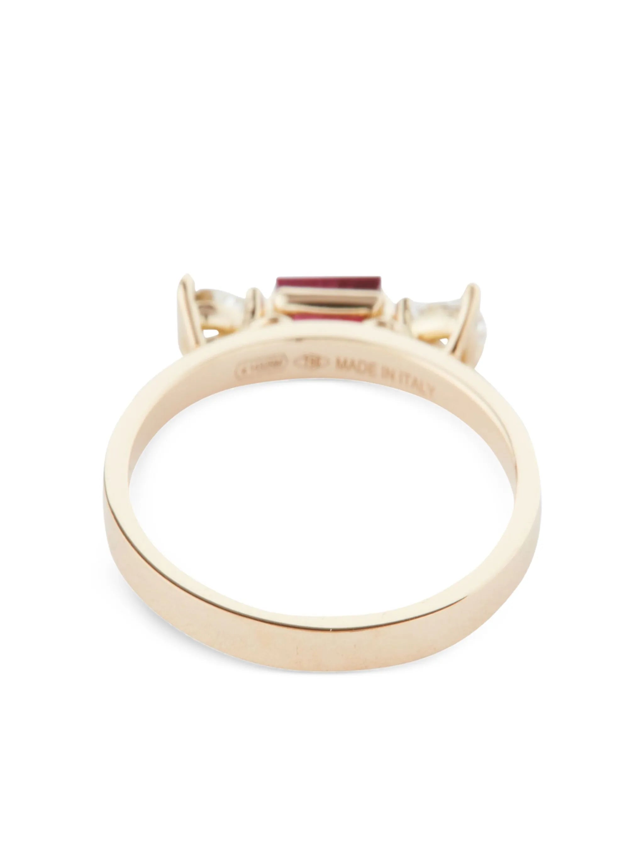 18kt yellow gold Dancing Diamonds ring