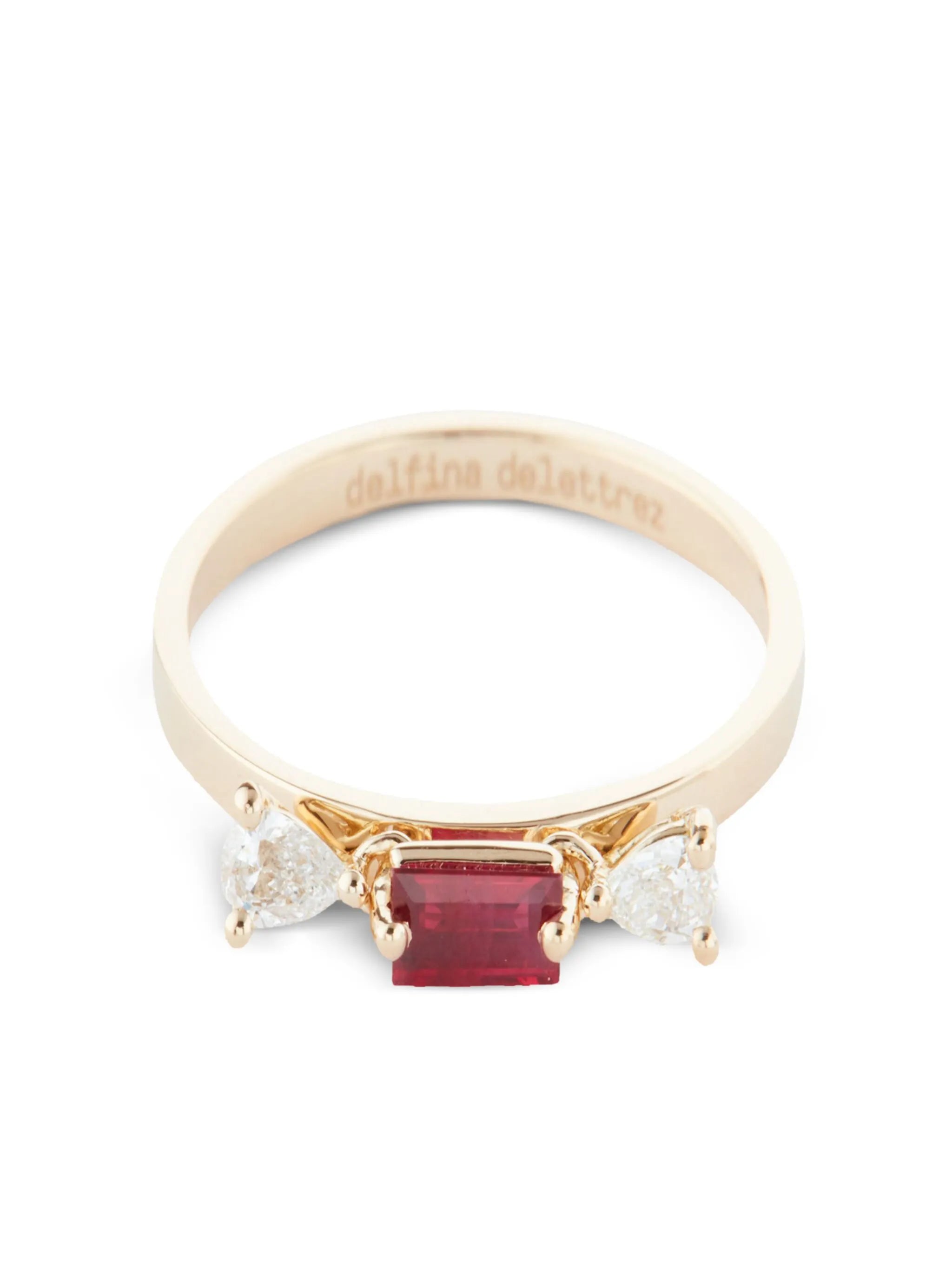 18kt yellow gold Dancing Diamonds ring