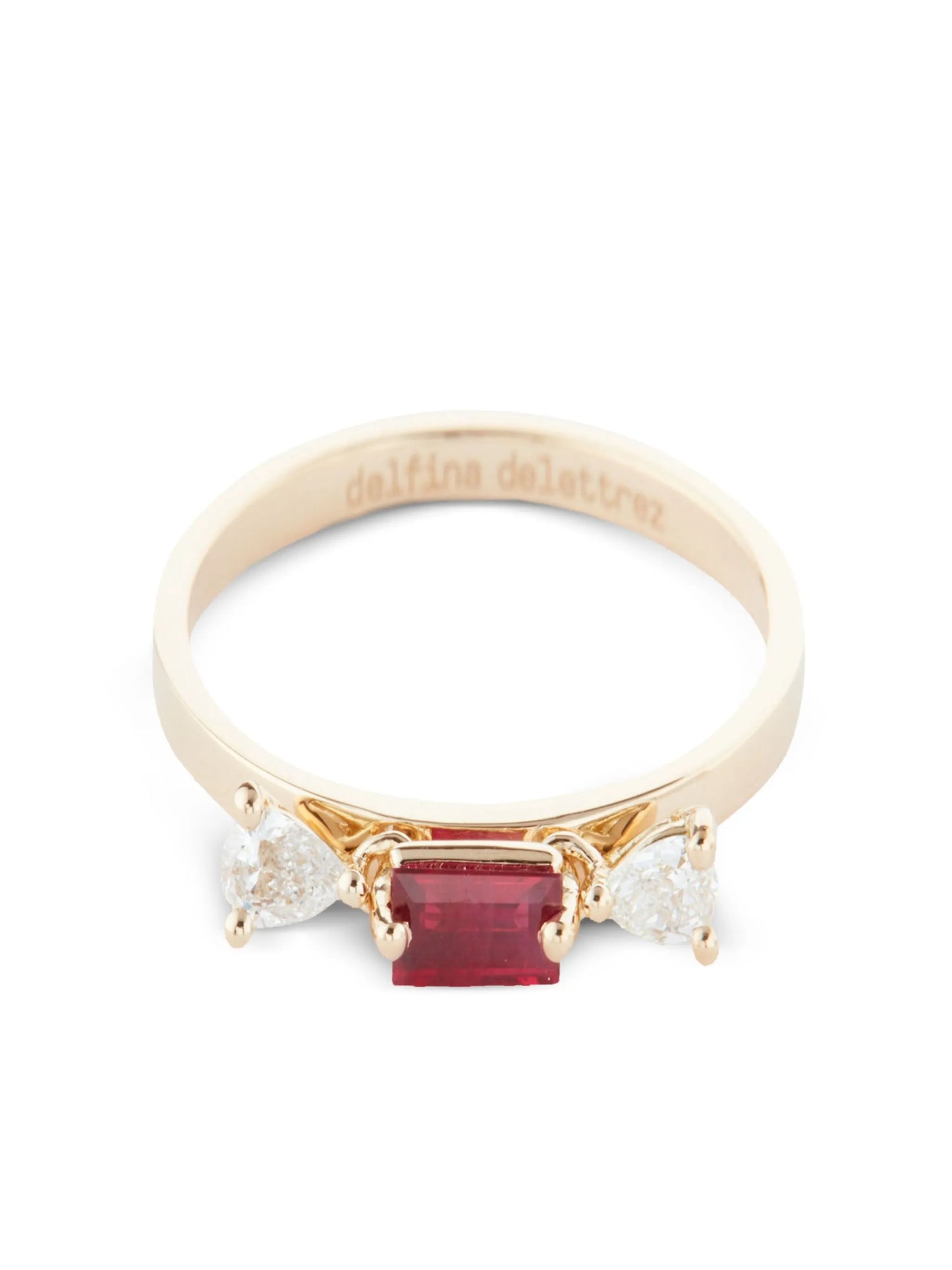 18kt yellow gold Dancing Diamonds ring