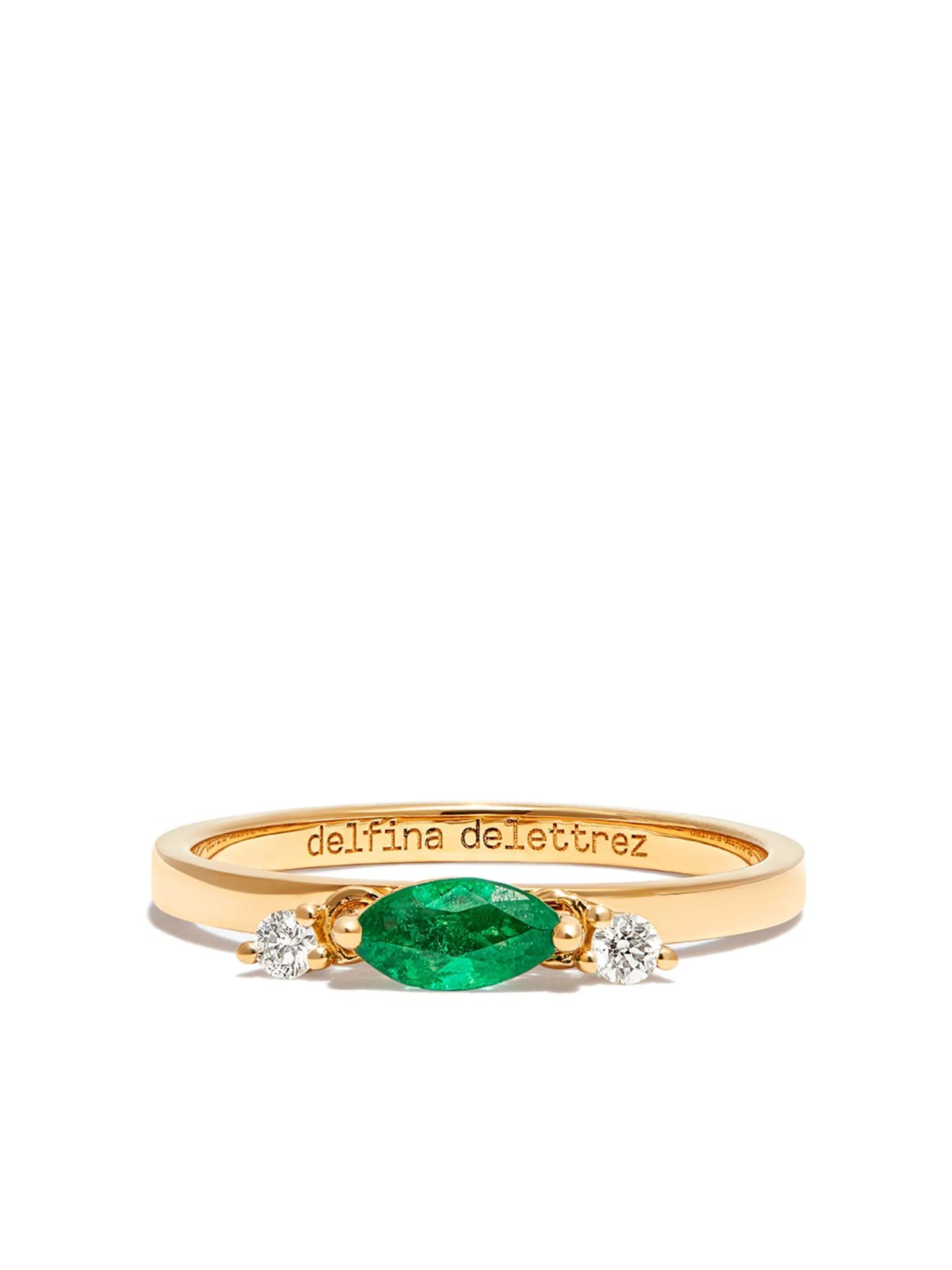 18kt yellow gold Dancing Diamonds ring