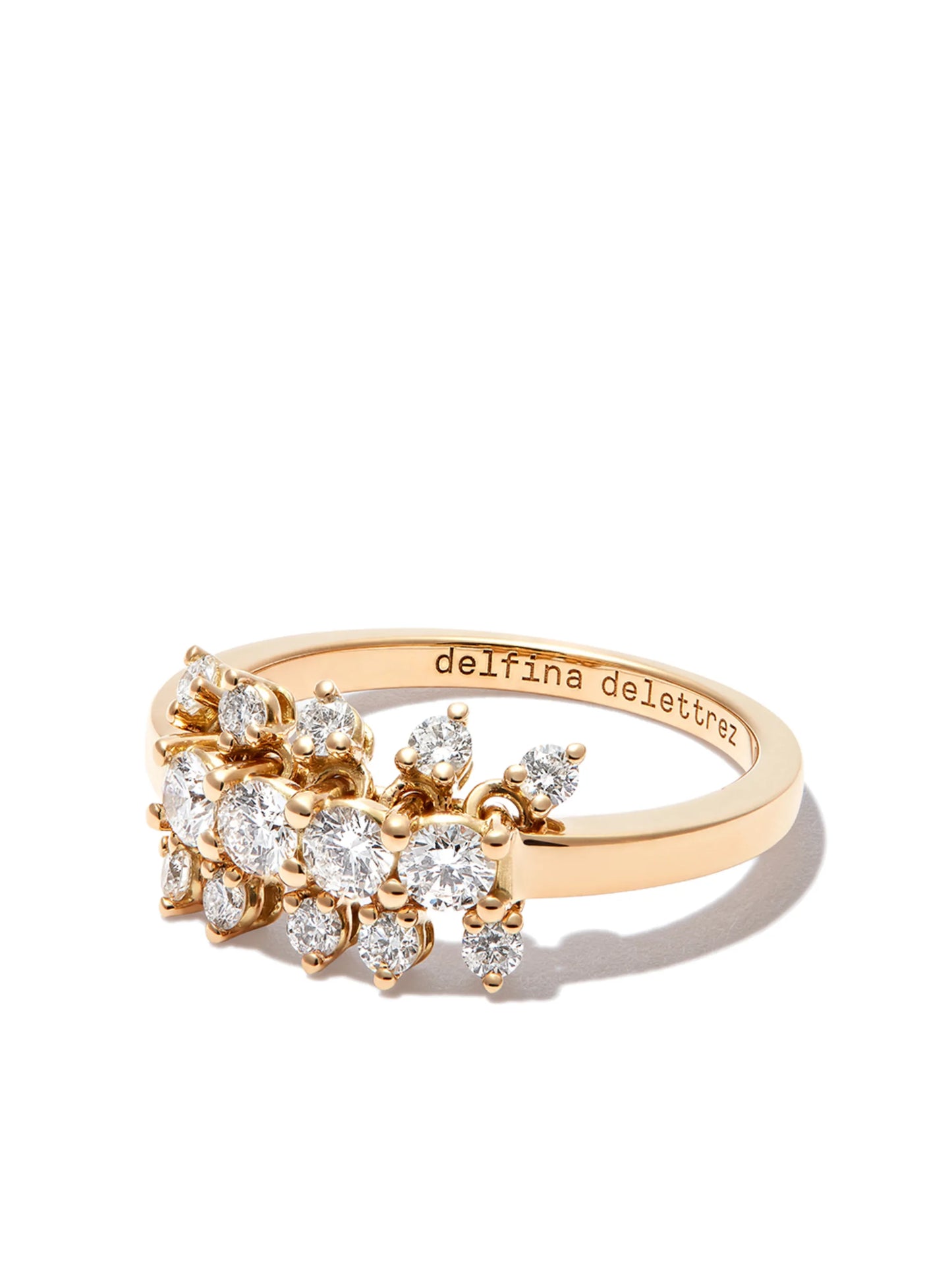 18kt yellow gold Dancing Diamonds ring