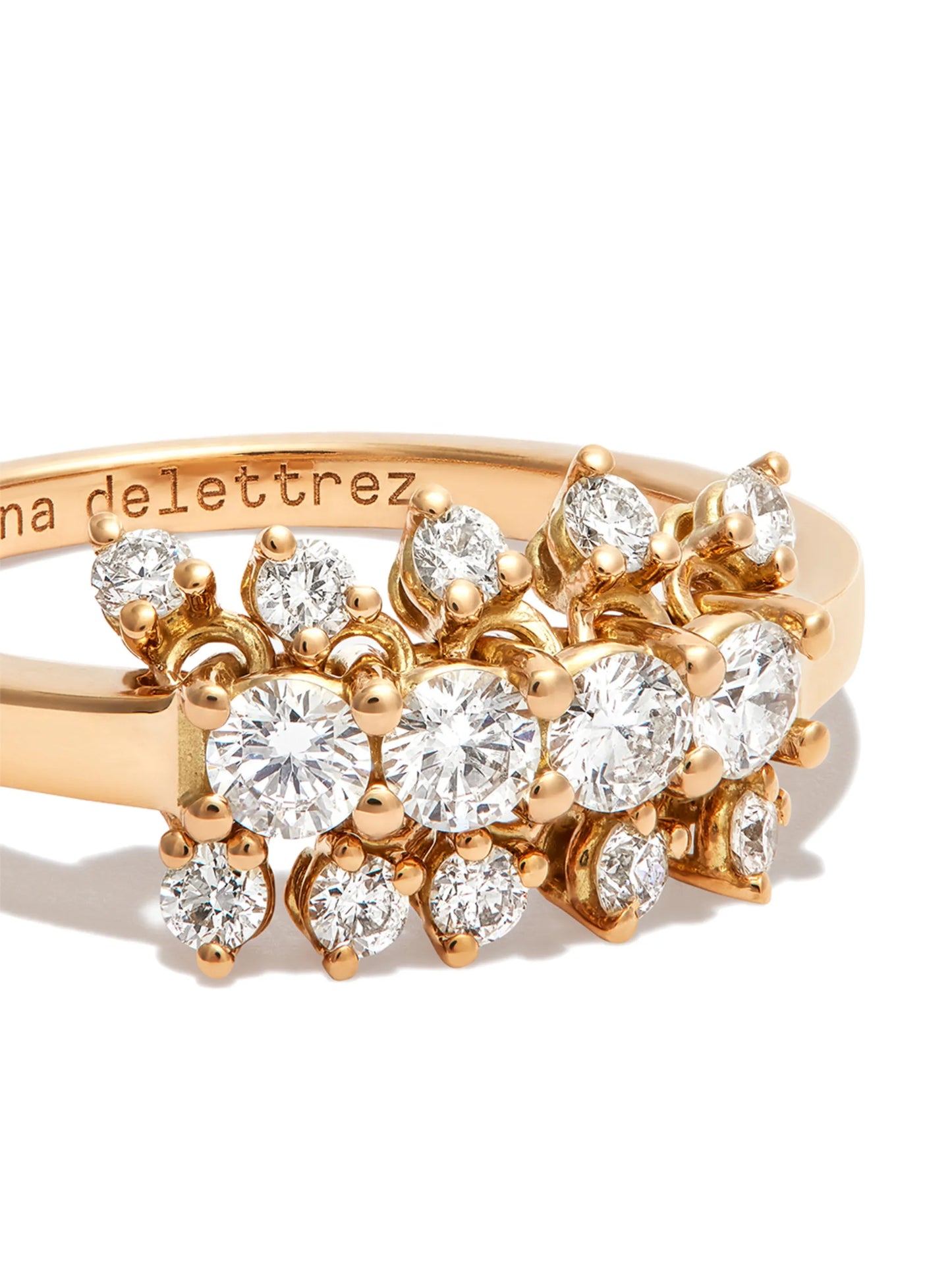 18kt yellow gold Dancing Diamonds ring
