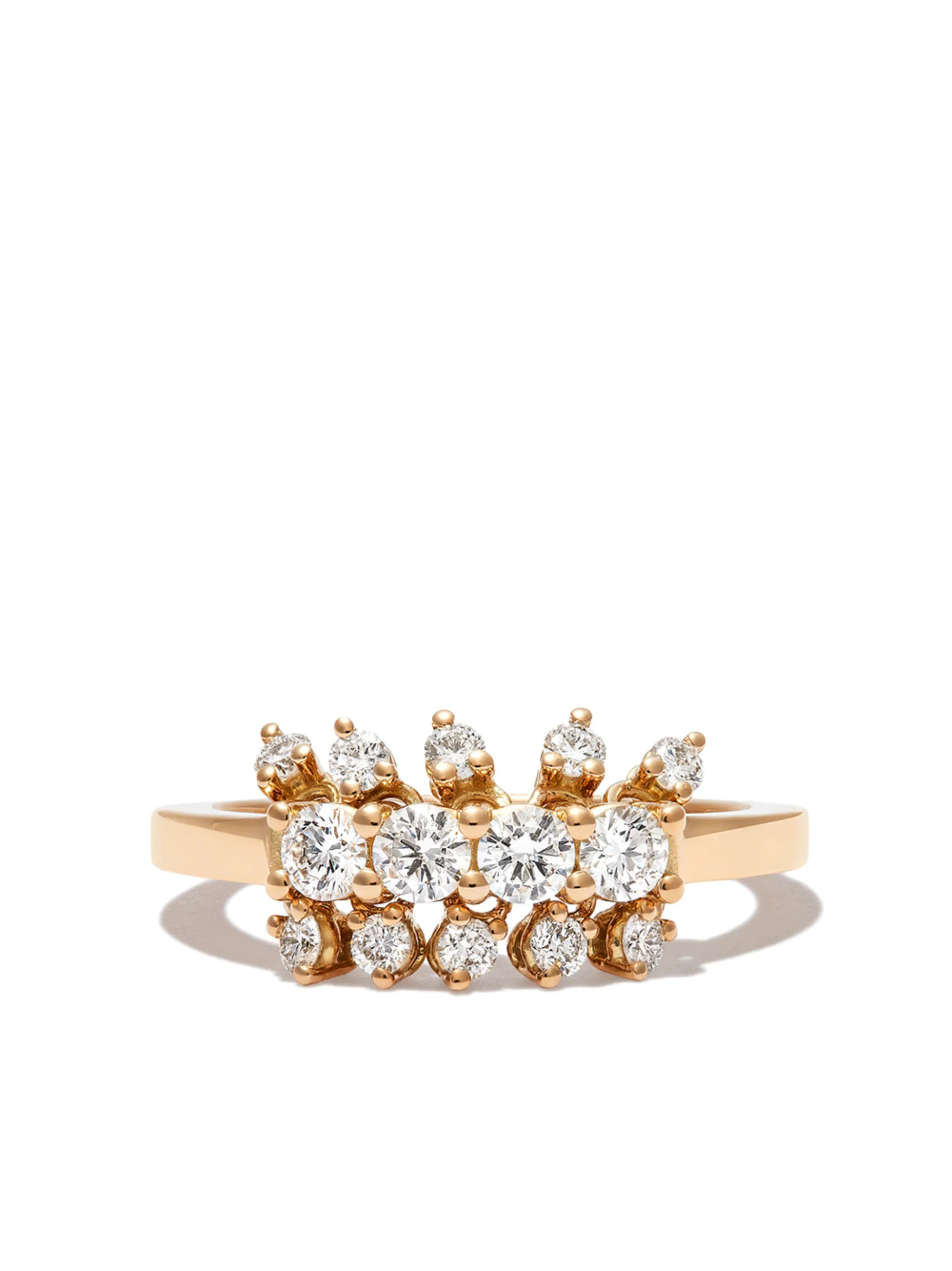 18kt yellow gold Dancing Diamonds ring