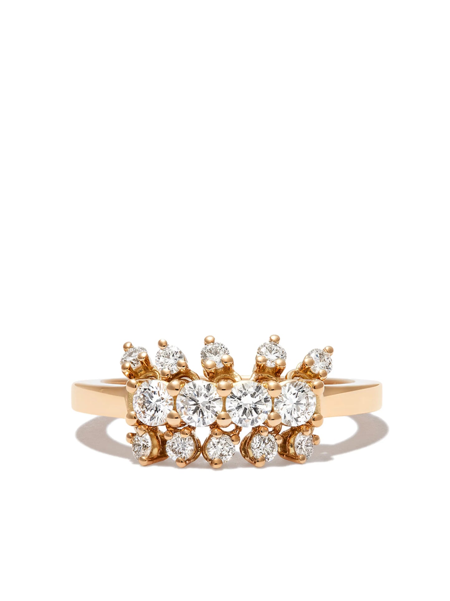 18kt yellow gold Dancing Diamonds ring