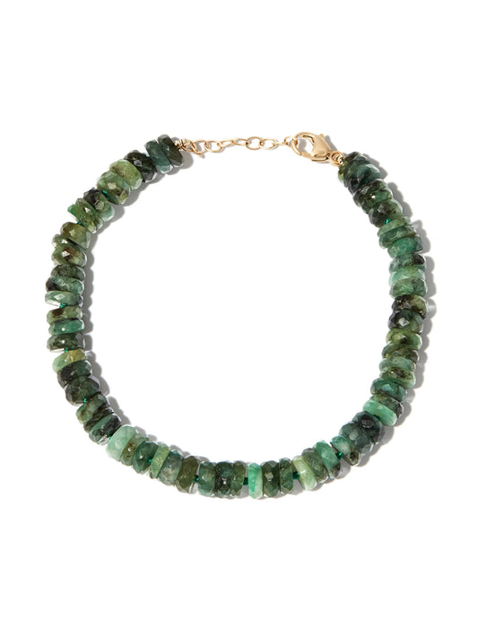 14kt yellow gold emerald bracelet