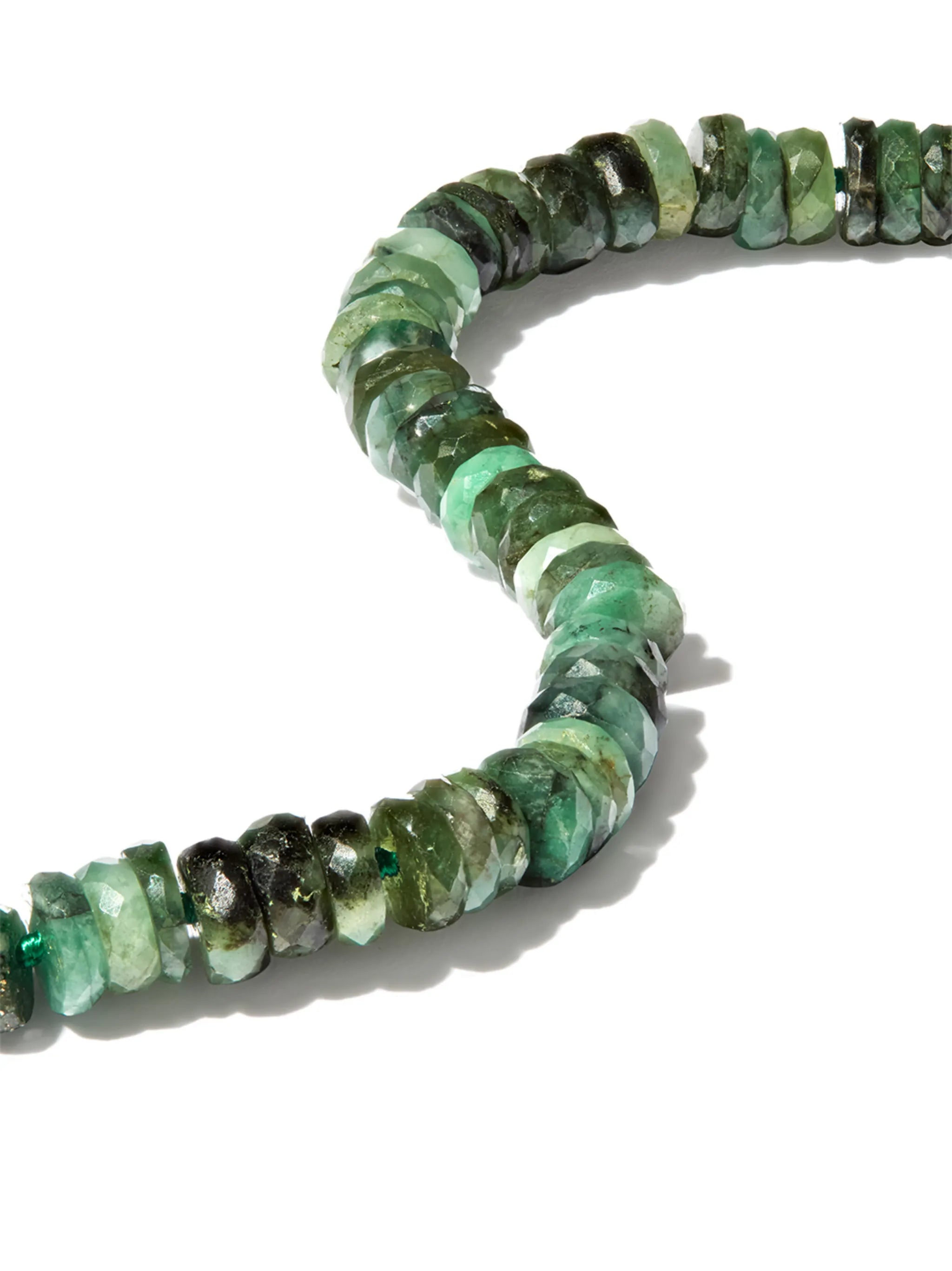 14kt yellow gold emerald bracelet