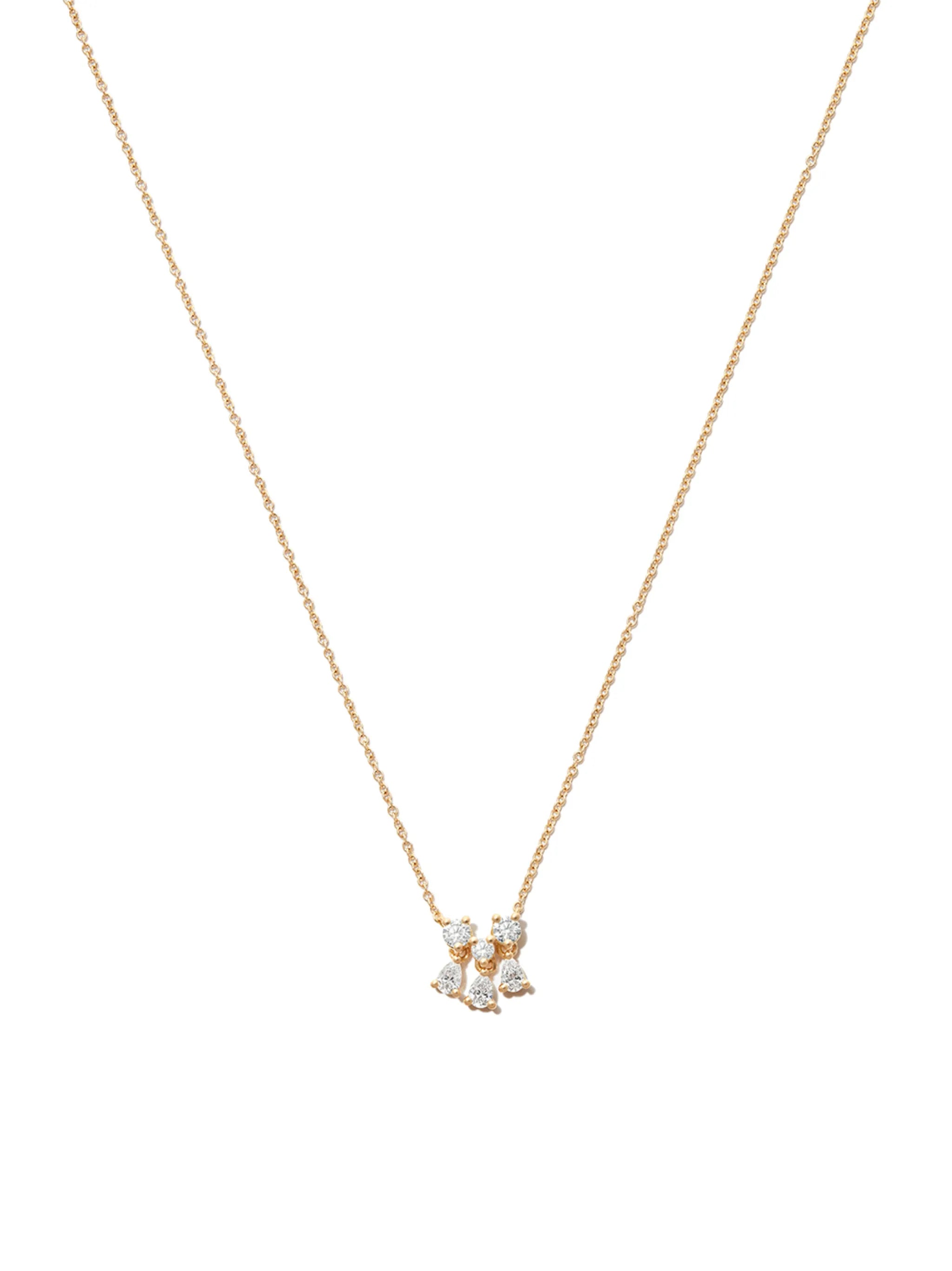 18kt yellow gold Dancing Diamonds necklace