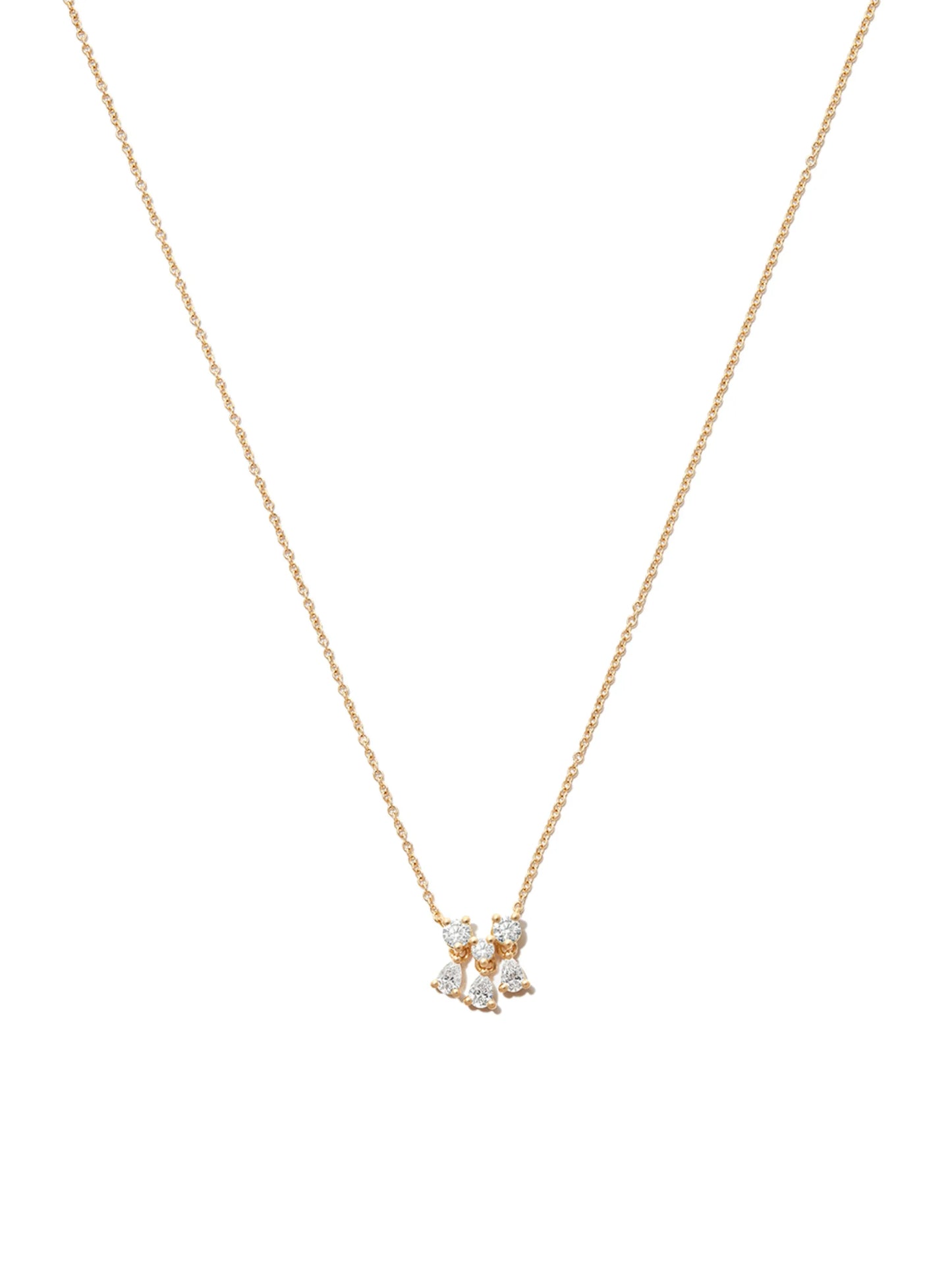 18kt yellow gold Dancing Diamonds necklace