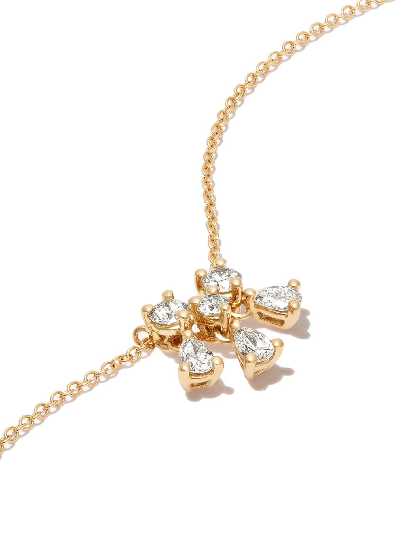 18kt yellow gold Dancing Diamonds necklace