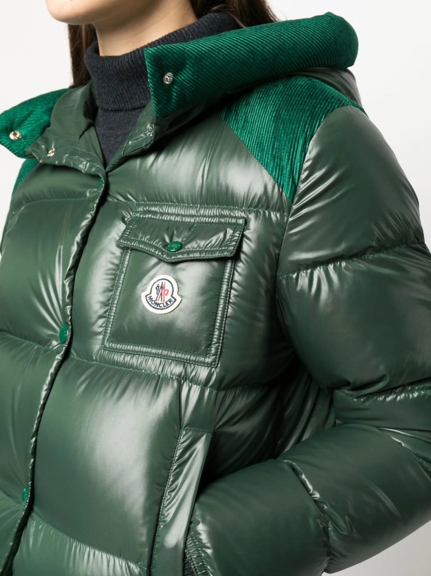 Fache hooded down jacket