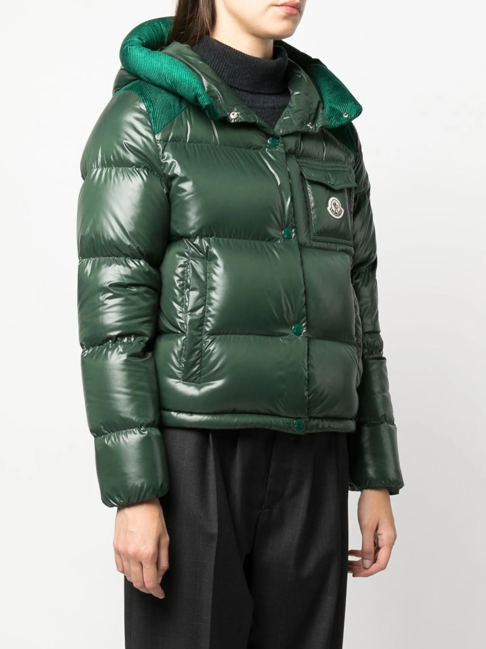 Fache hooded down jacket