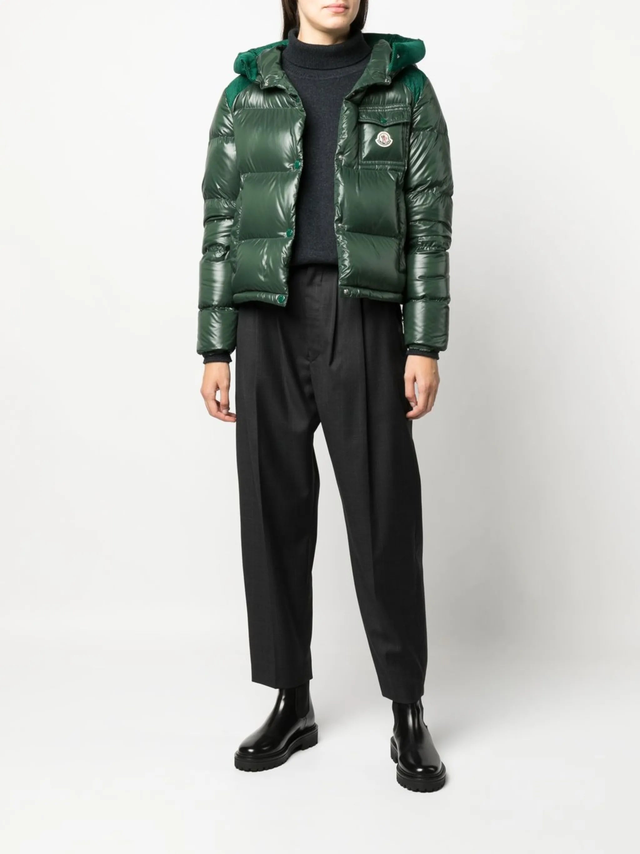 Fache hooded down jacket